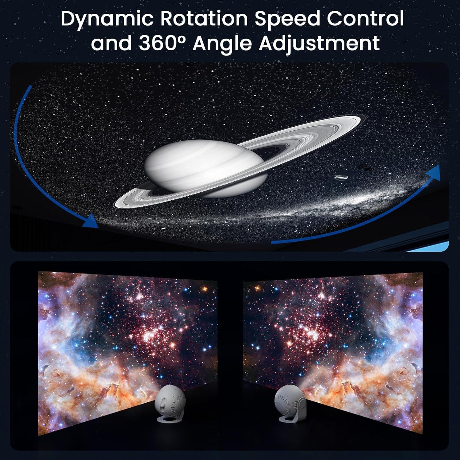 Proyector de Estrellas YUNRAY Galaxy Pro HD con Luz Nocturna