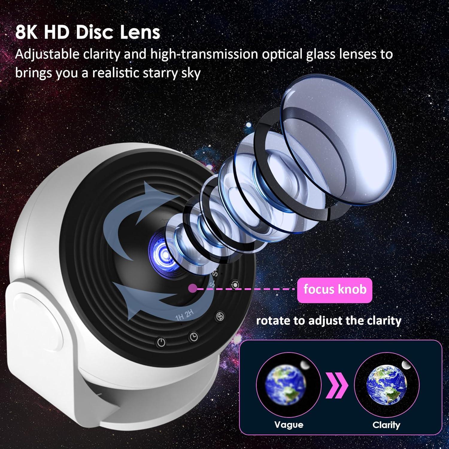 Proyector de Estrellas ARGIGU BL-DQY02 con 13 Discos y Temporizador