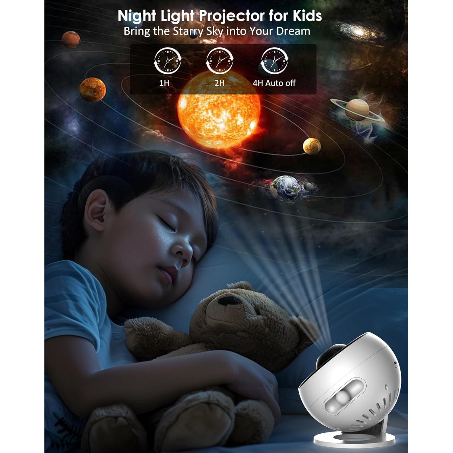 Proyector de Estrellas ARGIGU BL-DQY02 con 13 Discos y Temporizador