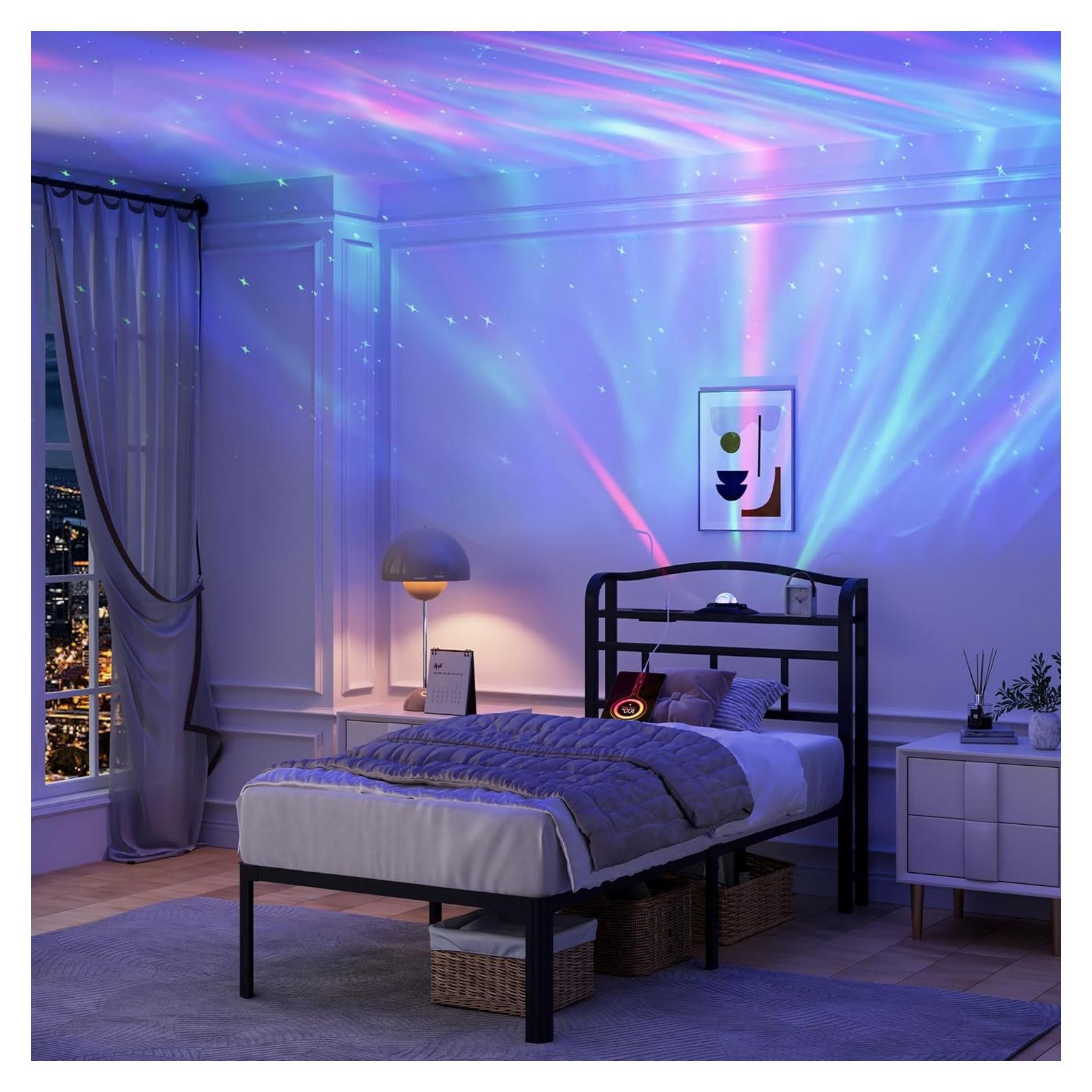 Estructura de Cama Individual YORMDMO 14" con Proyector y Carga