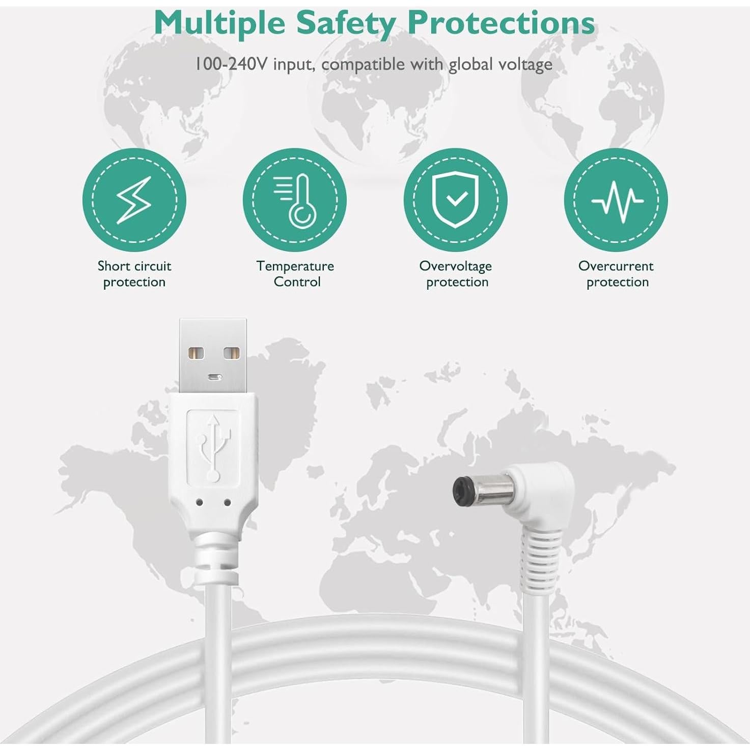 Cable de Alimentación 1.2m para Proyector Mooyran Astronauta