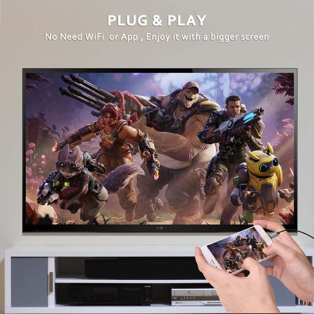 Adaptador HDMI MHL 4K TASUMATO USB Tipo C para TV y Proyector