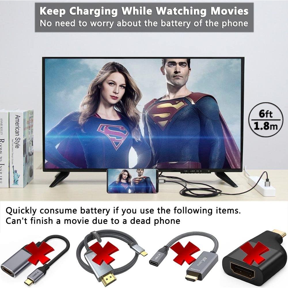 Adaptador HDMI MHL 4K TASUMATO USB Tipo C para TV y Proyector