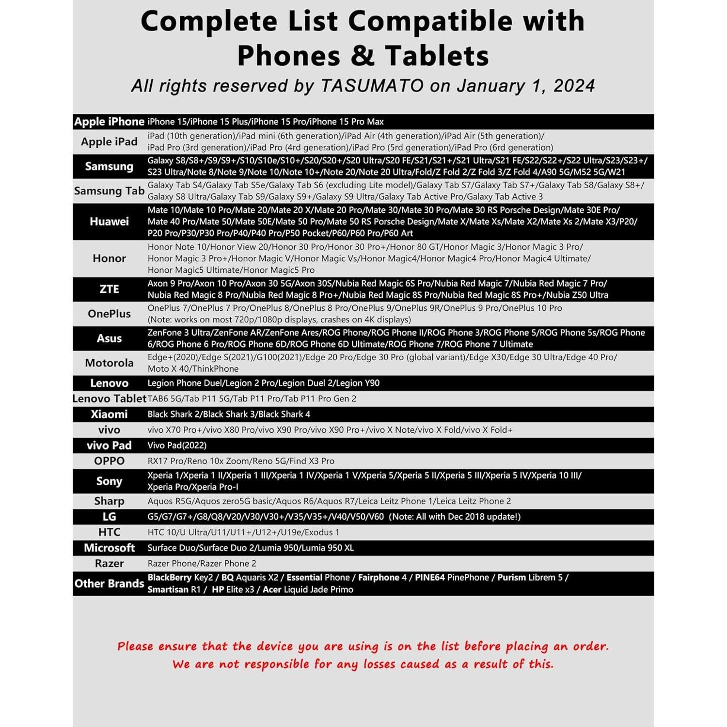 Adaptador HDMI MHL 4K TASUMATO USB Tipo C para TV y Proyector