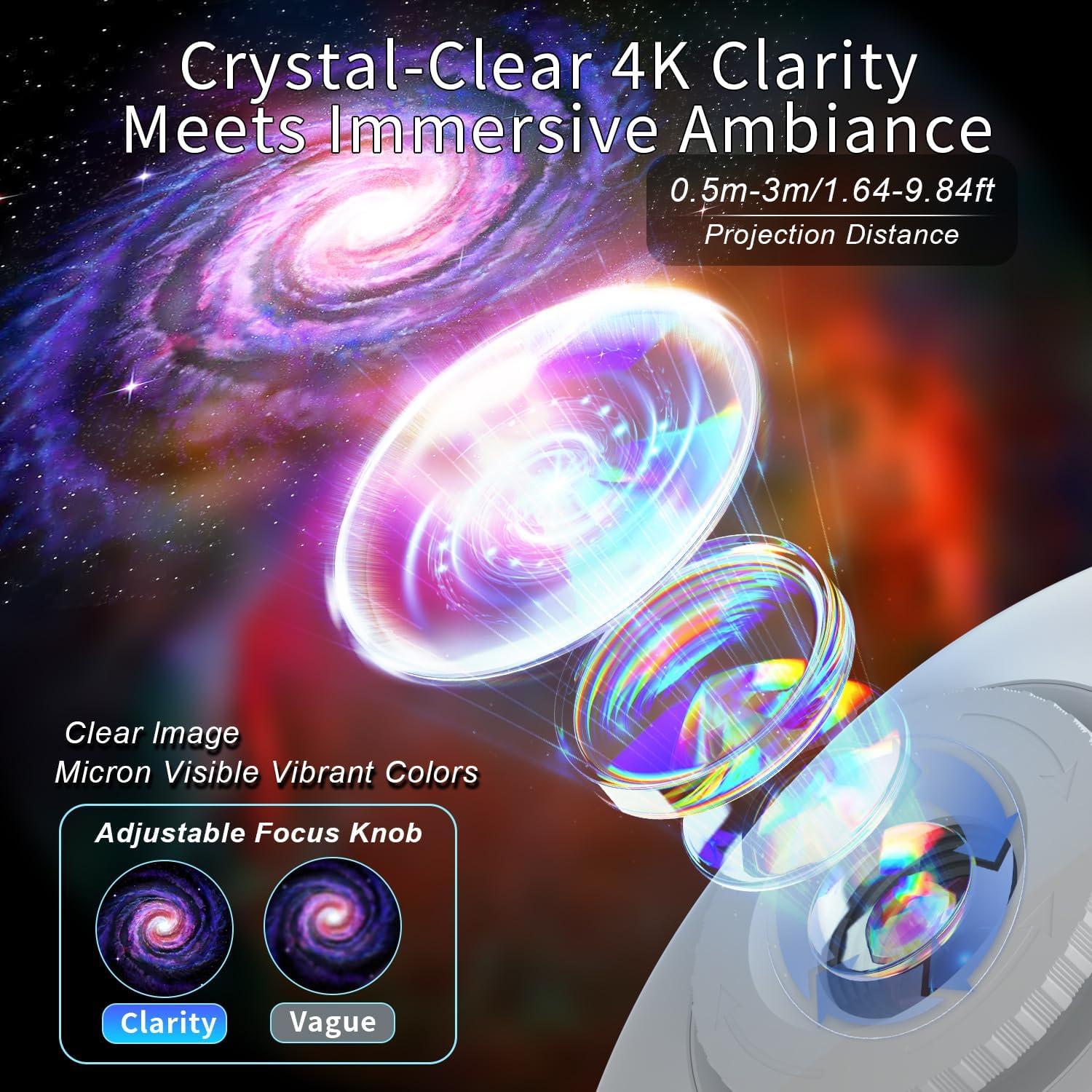 Proyector de Estrellas Galaxy Flevo 4K HD con Control Remoto