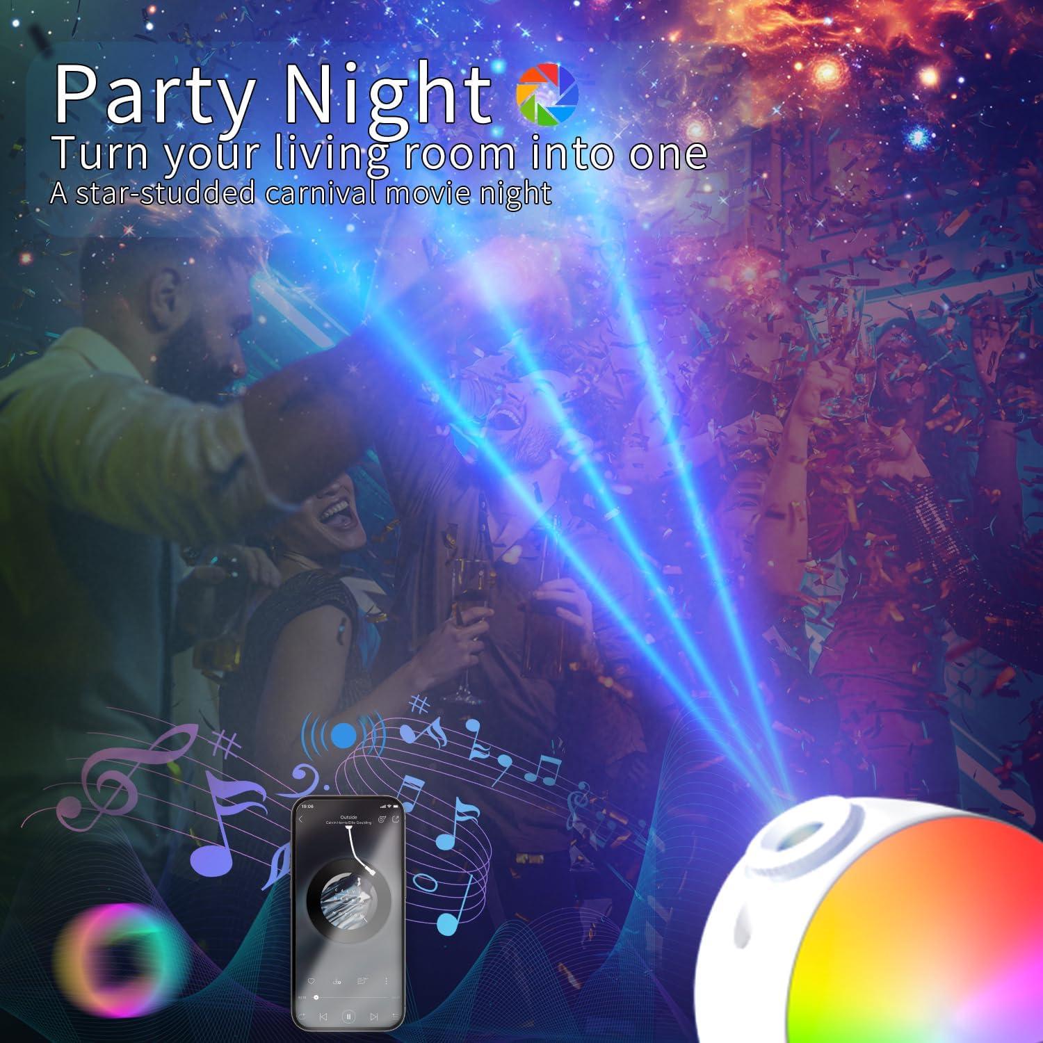 Proyector de Estrellas Galaxy Flevo 4K HD con Control Remoto