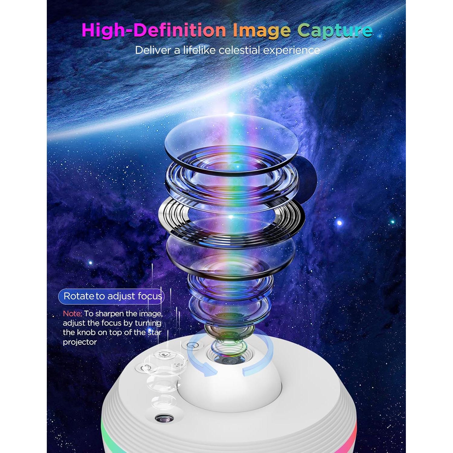 Proyector Galáctico FlyLily 13 Discos HD Luz RGB