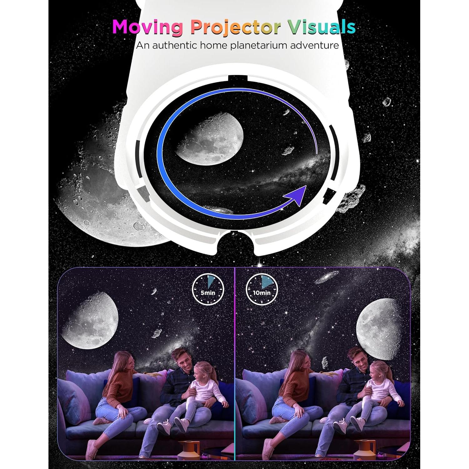 Proyector Galáctico FlyLily 13 Discos HD Luz RGB