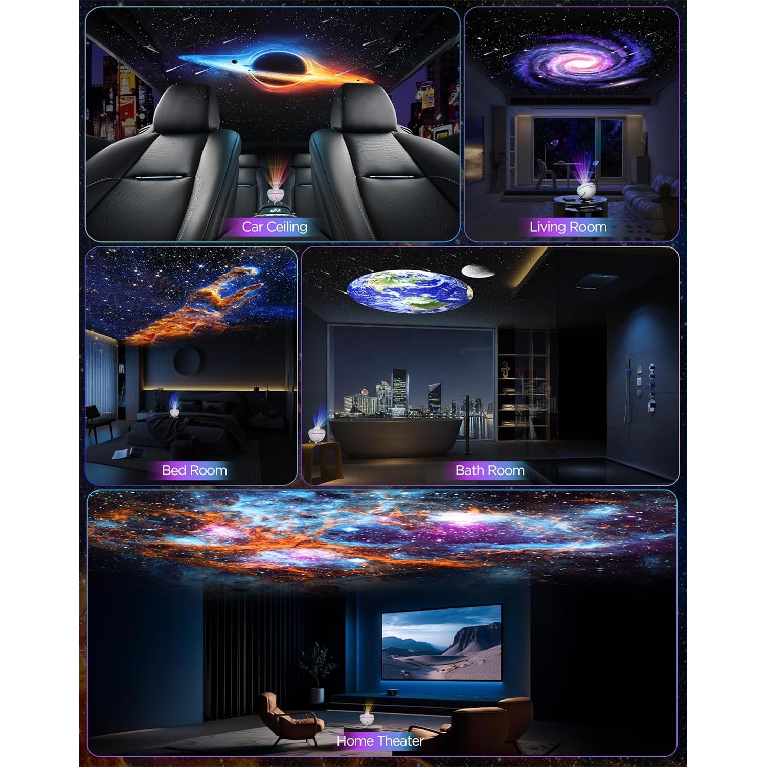 Proyector Galáctico FlyLily 13 Discos HD Luz RGB