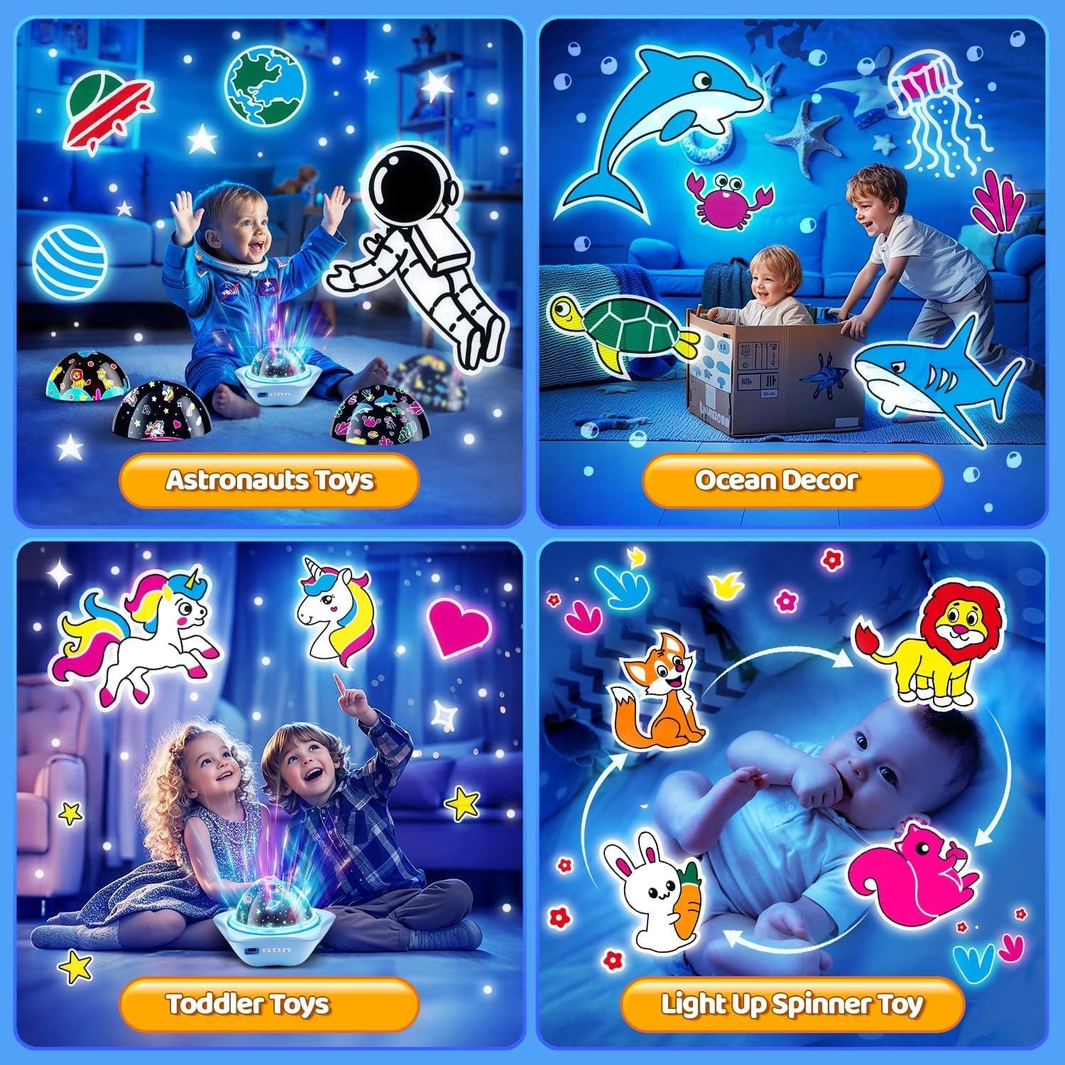 Proyector de Luz Nocturna Astronauta COOLNIGHT 2400mAh 72 Modos