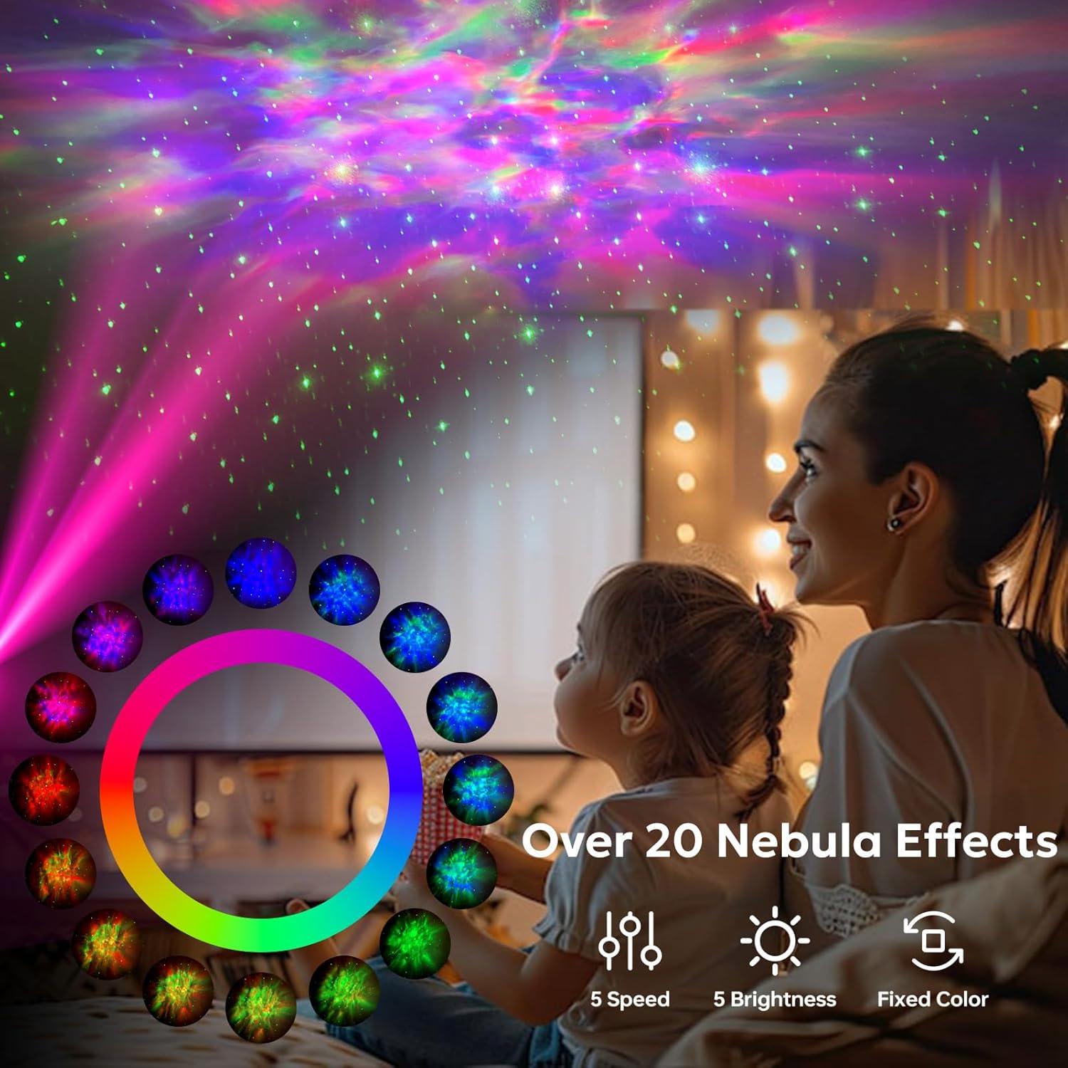 Proyector de Estrellas Soarling con 20 Efectos y Control Remoto