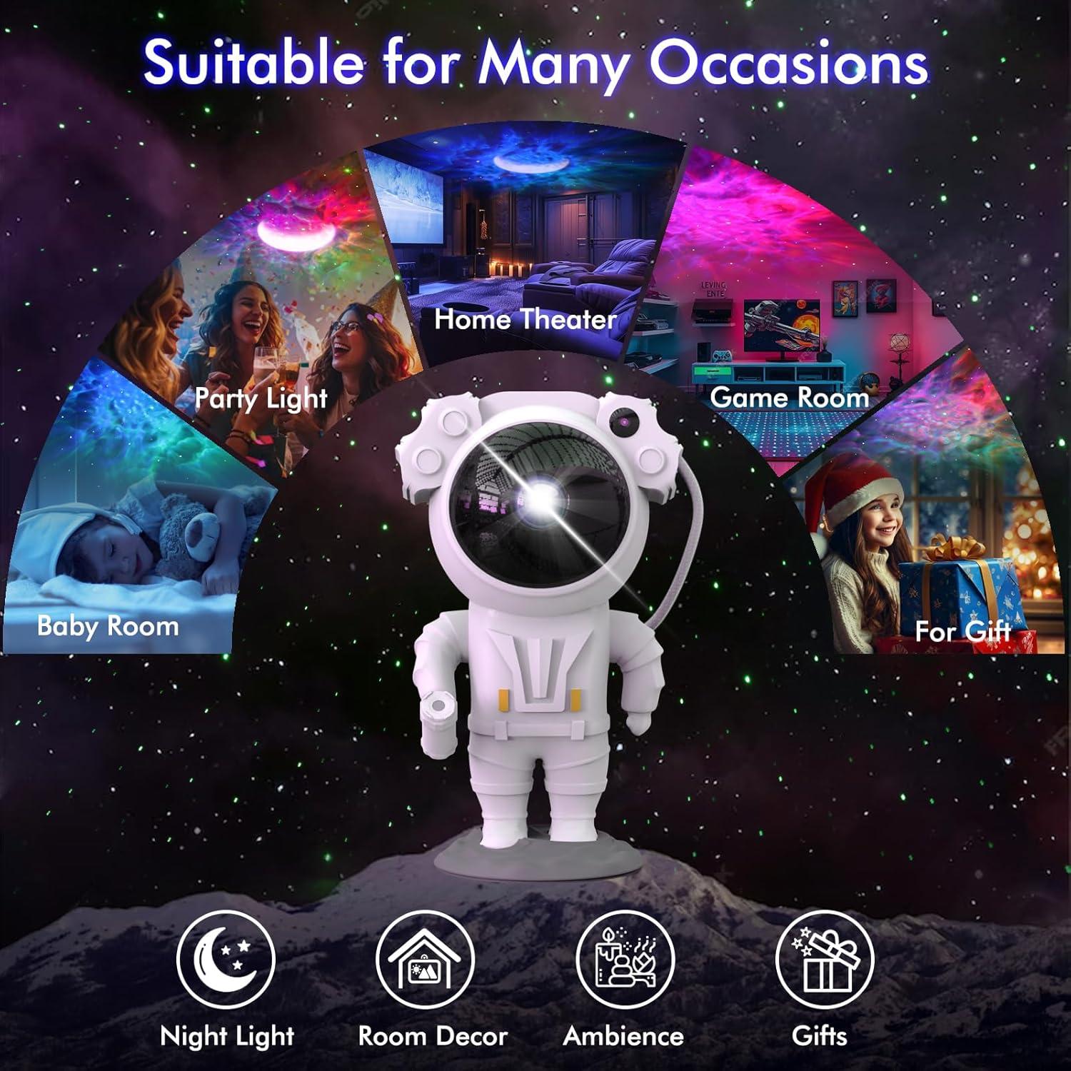 Proyector Galáctico doopo Galaxy-Pro, Luz Nocturna LED 23.6cm