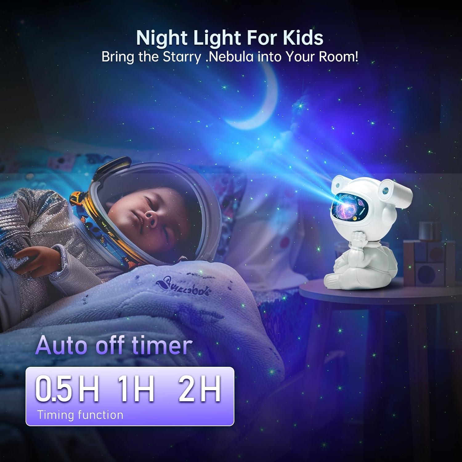 Proyector Galáctico Astronauta Okdunlakp Luz Nocturna LED