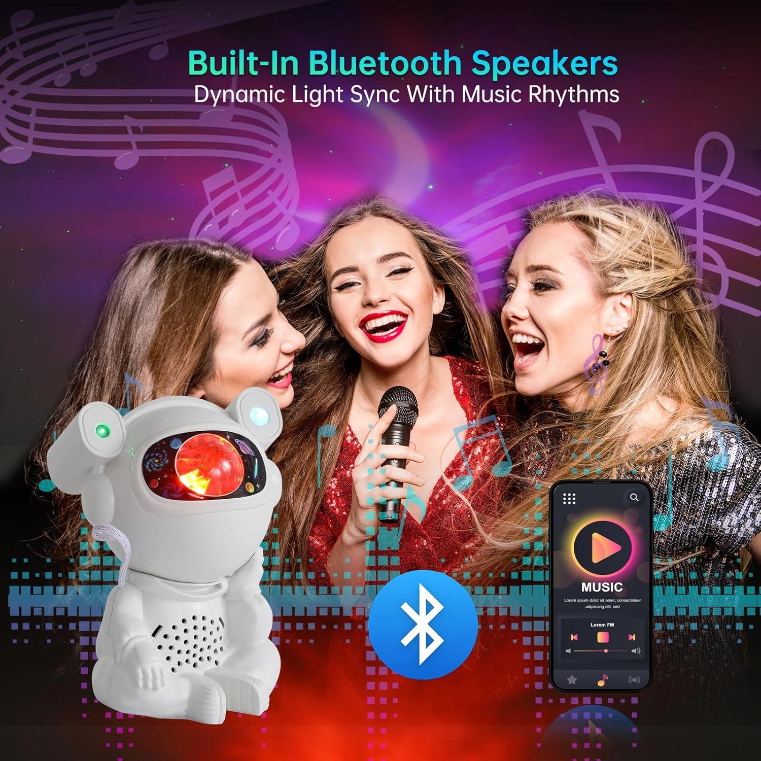 Proyector Galáctico Astronauta Okdunlakp Luz Nocturna LED