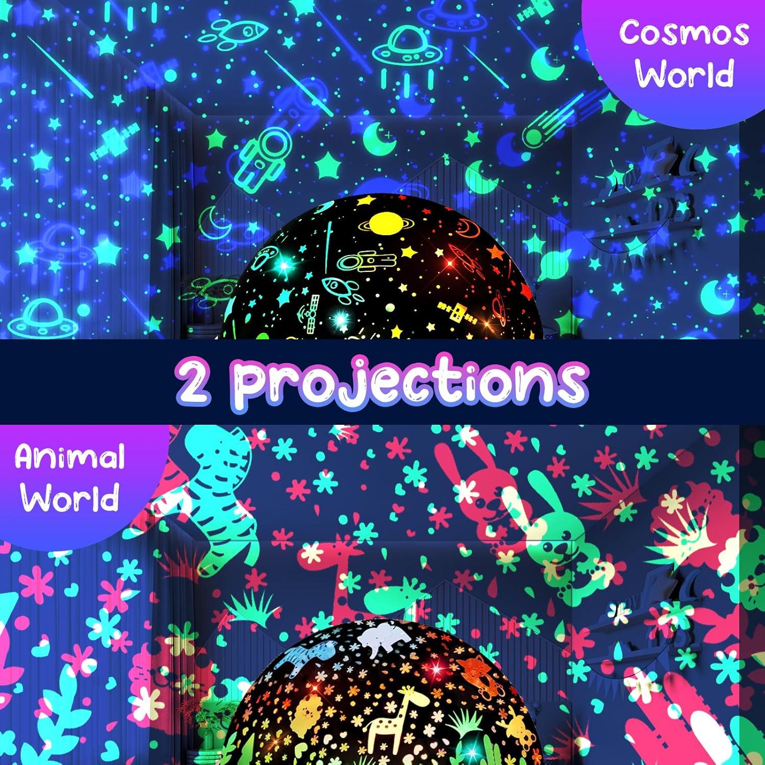 Proyector de Luz Nocturna Moredig con Control Remoto y Música