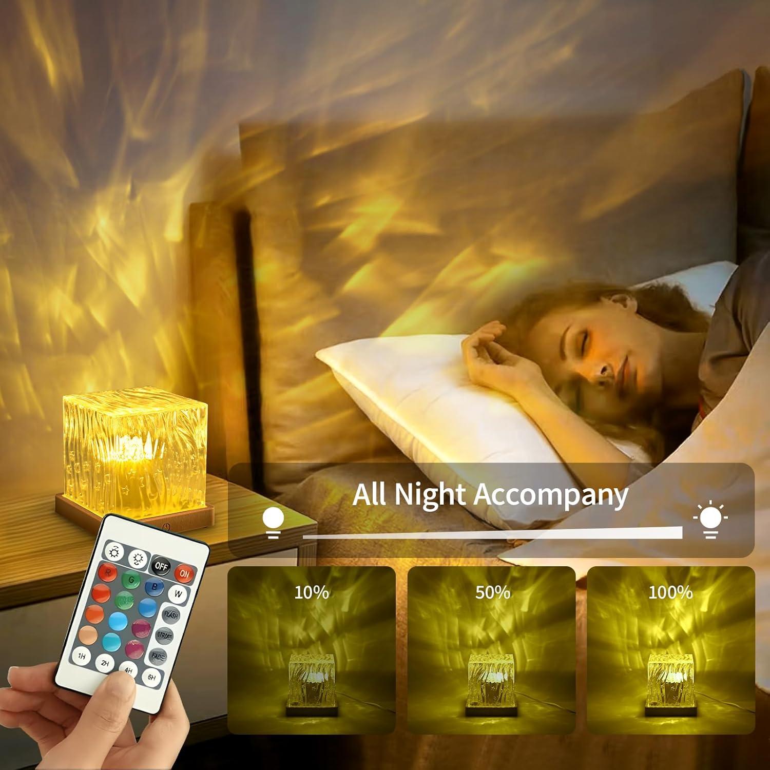 Proyector de Auroras Boreales PWWJ Lámpara Cubo 16 Colores