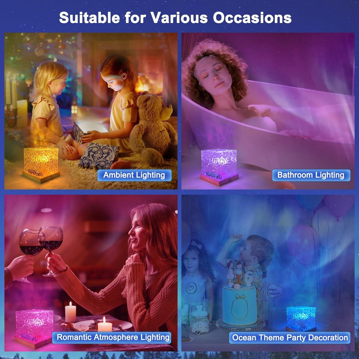 Proyector de Olas del Océano RICHMYC CVR1 16 Colores Control Remoto