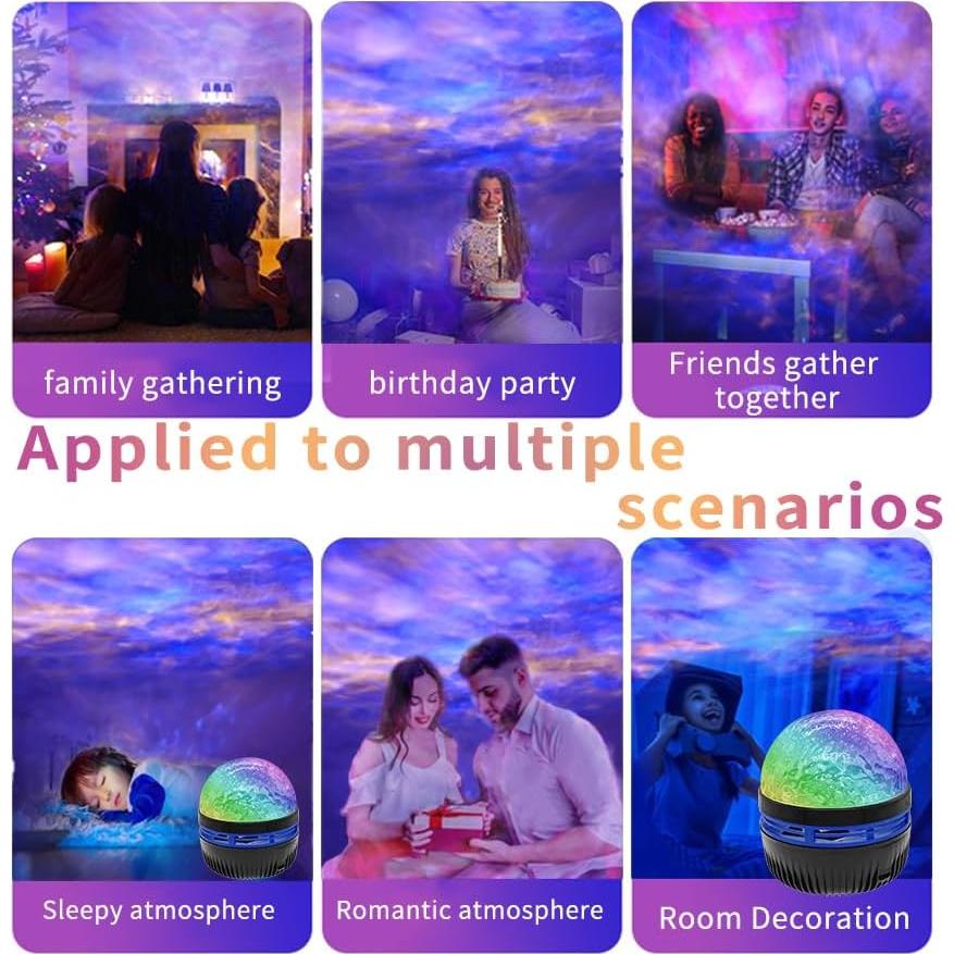 Proyector de Luz Aurora 2 en 1 Northern Lights con Control Remoto