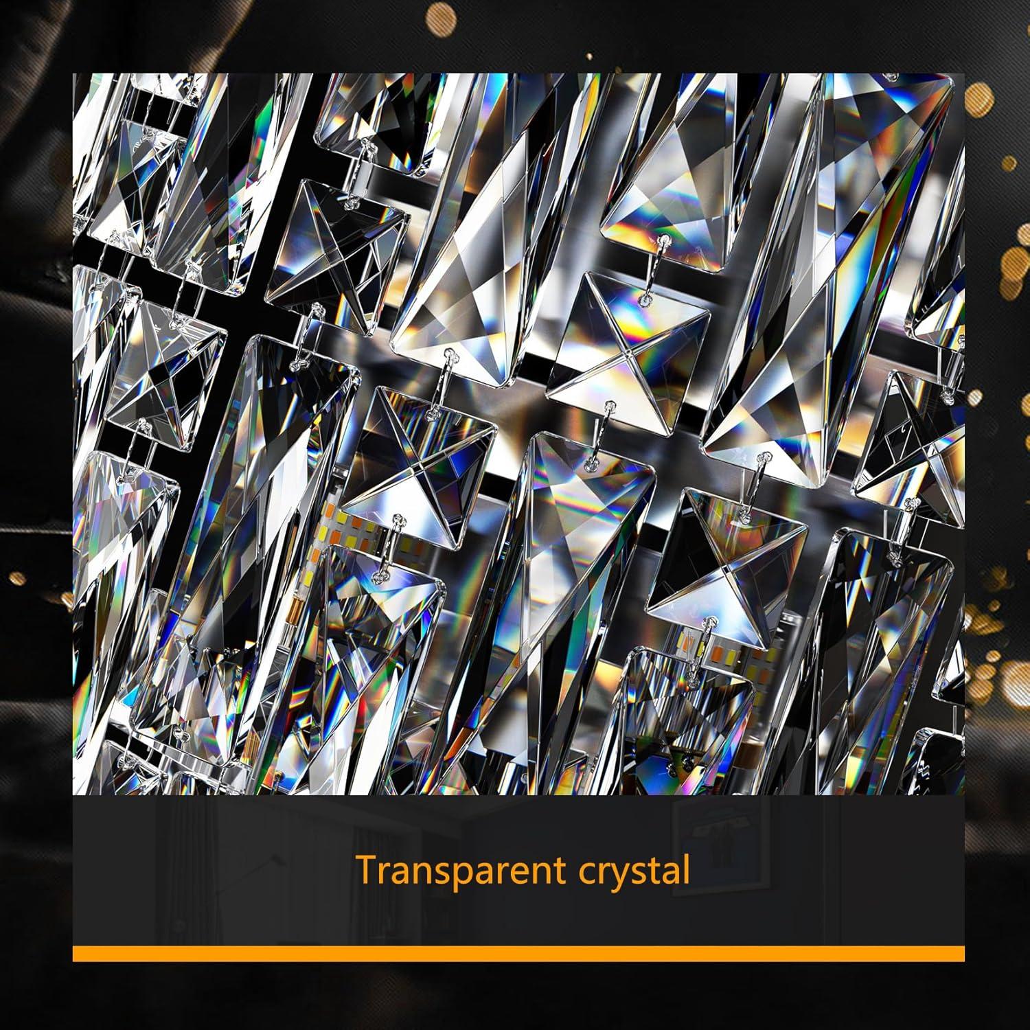 Aplique de Pared de Cristal Moderno Fang Yan Mei A15 Cromo