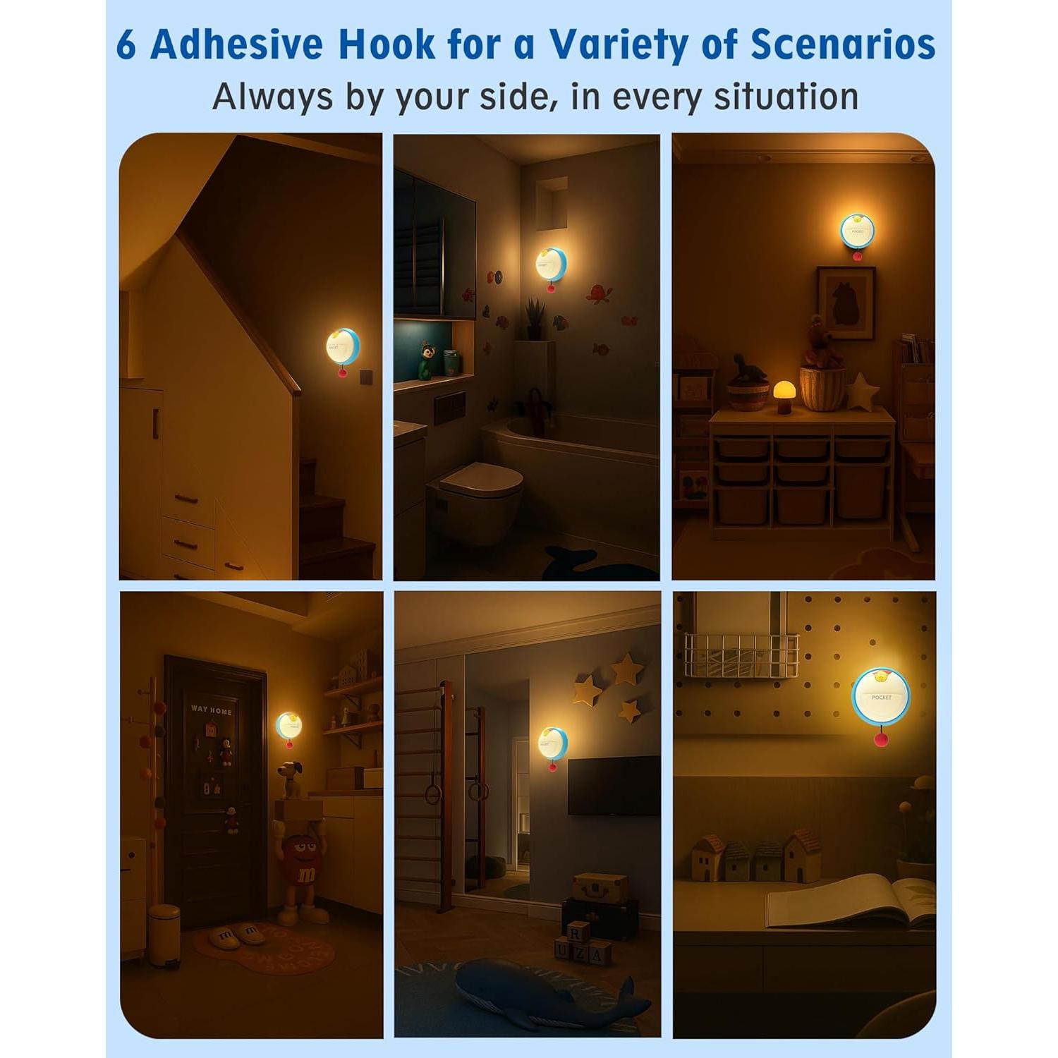 Luz Nocturna de Pared LED NesveCit, 3 Niveles Regulables