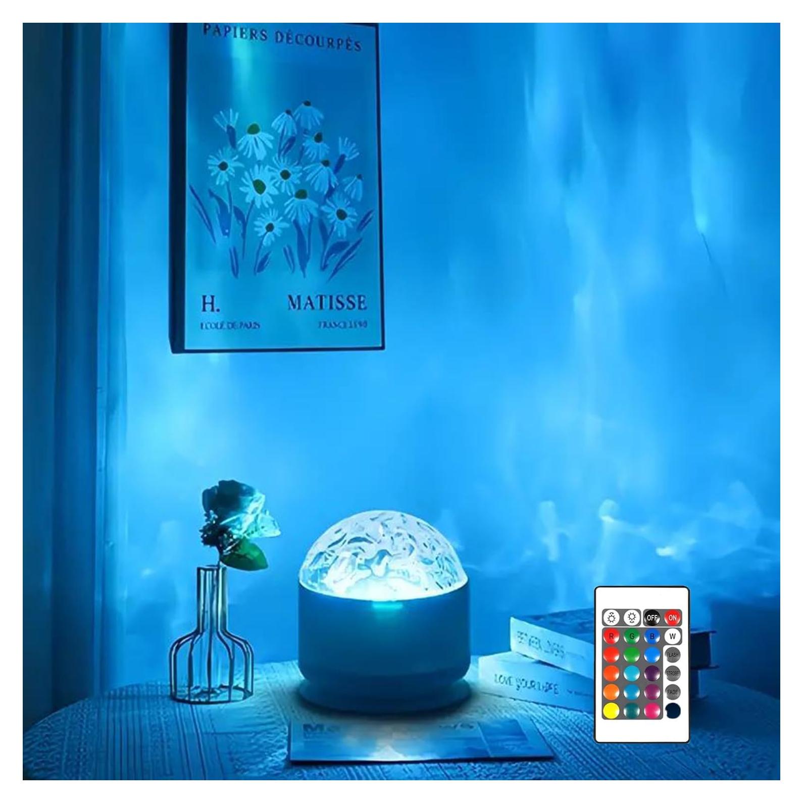 Proyector de Olas del Océano Growalleter 16 Colores Control Remoto