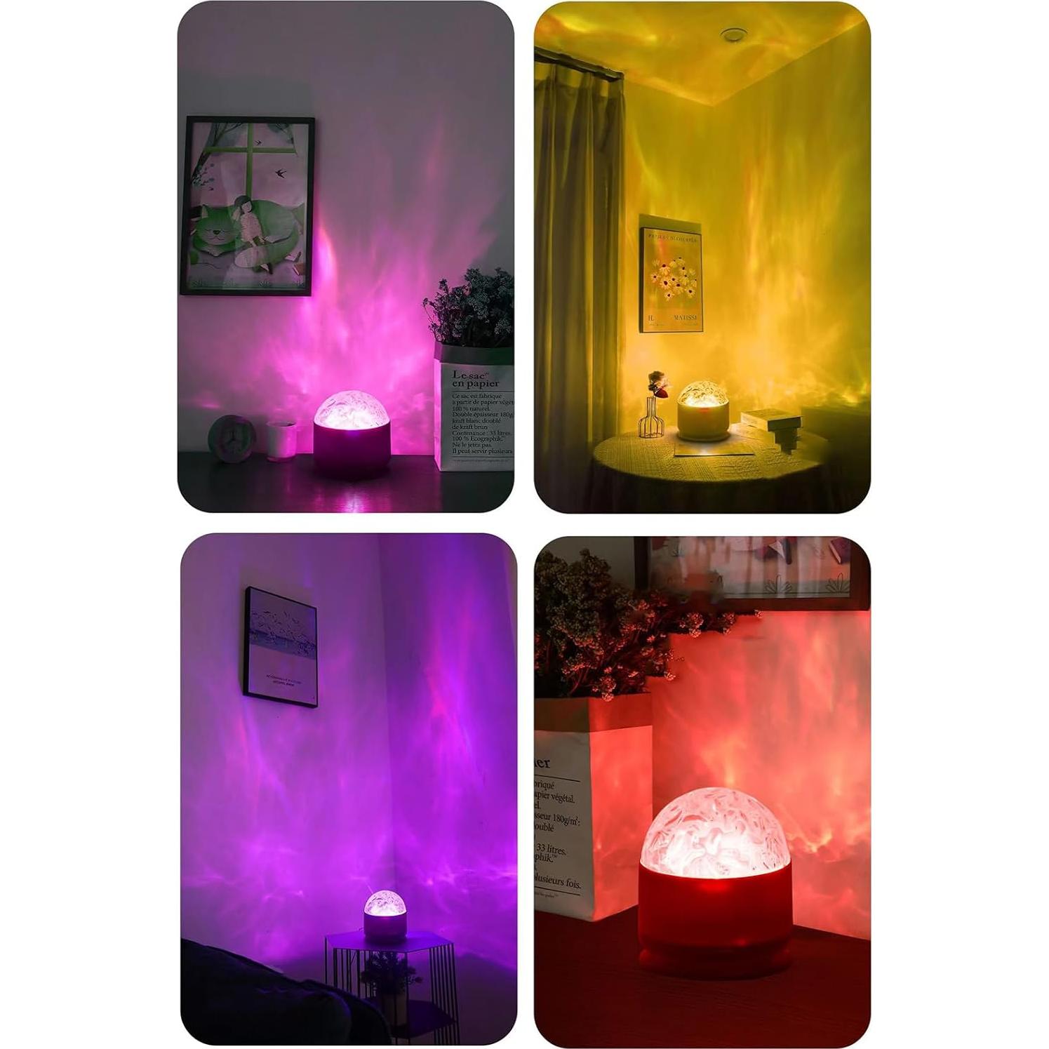 Proyector de Olas del Océano Growalleter 16 Colores Control Remoto