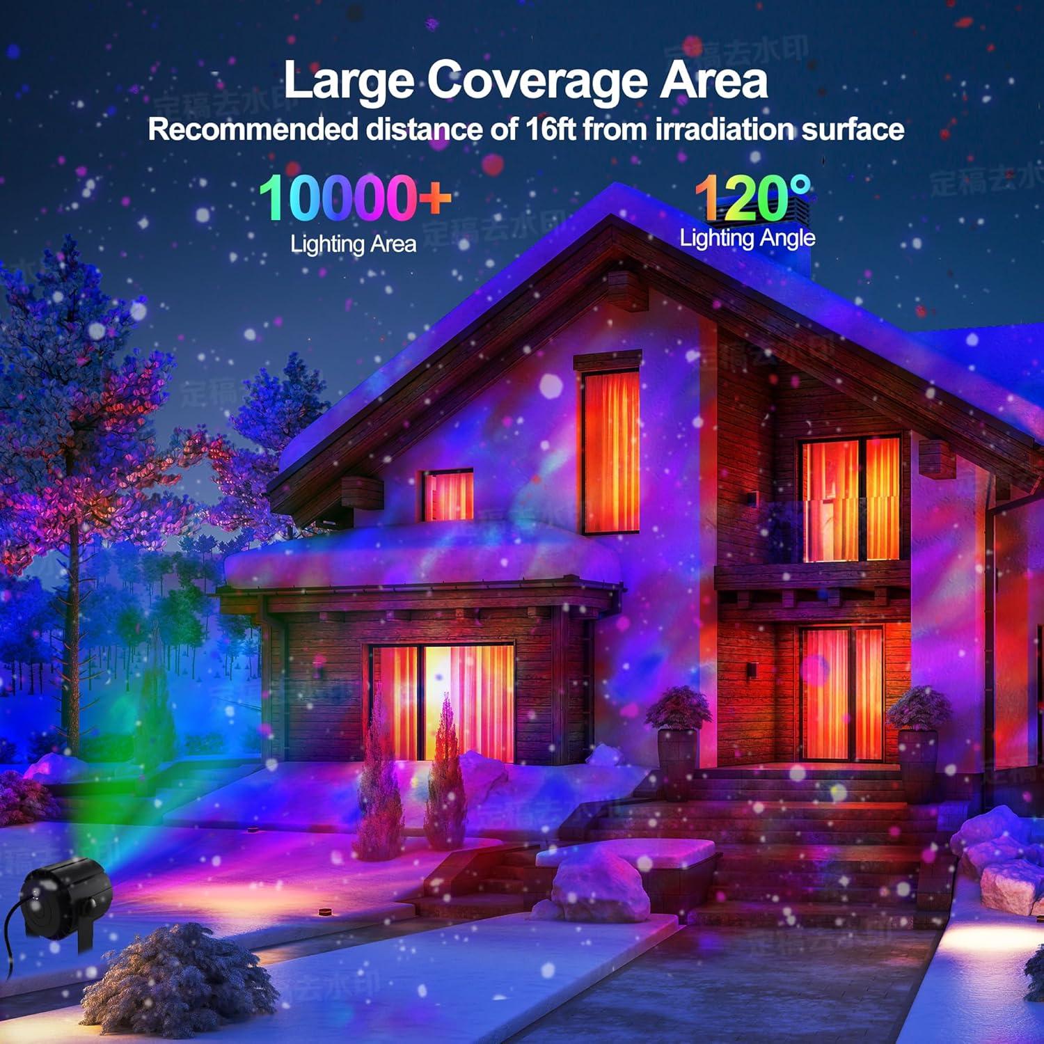 Proyector de Olas Oceánicas Umidkin 150W RGBW para Jardín