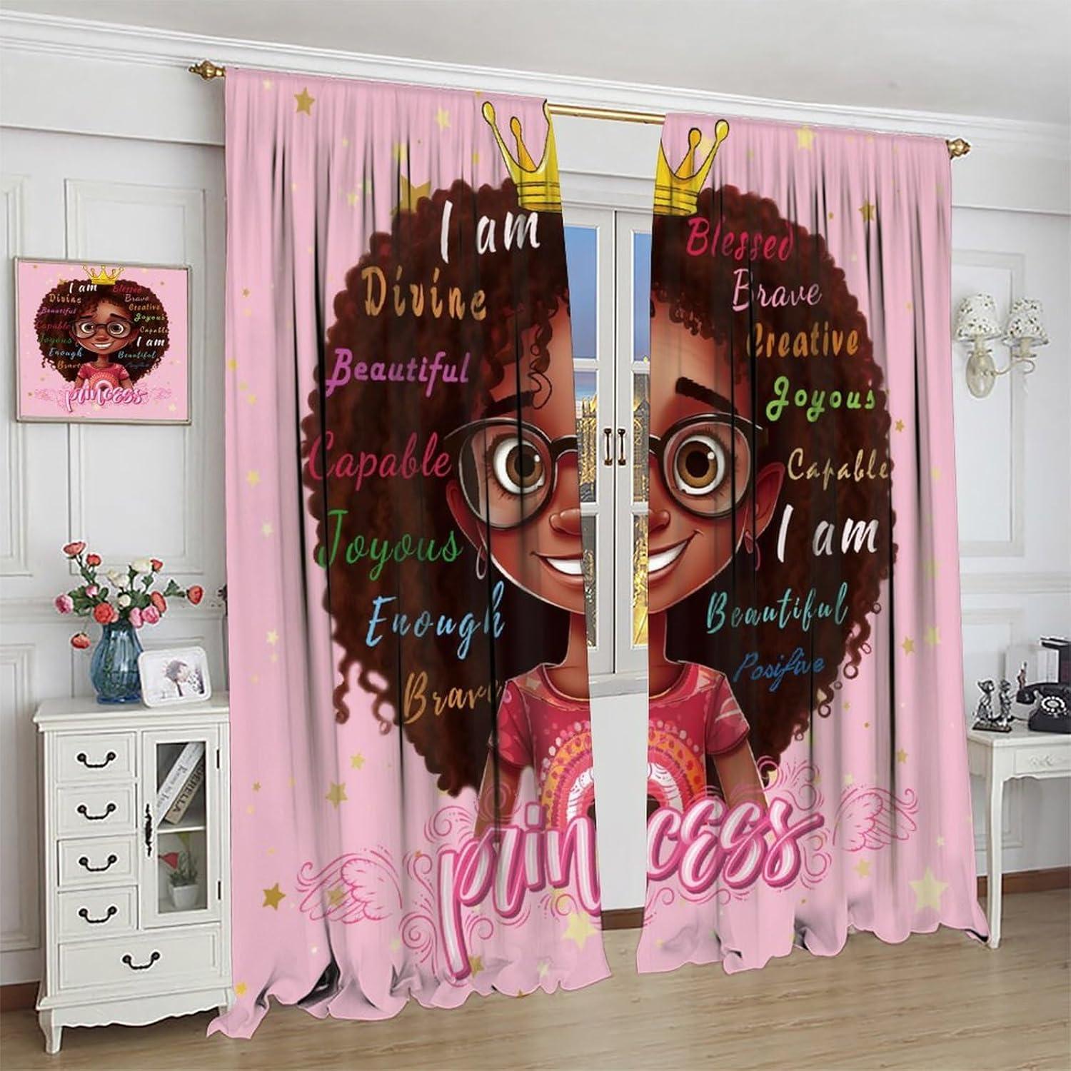 Cortinas Decorativas LOMADIA 2 Paneles 52x113cm Rosa Princesa