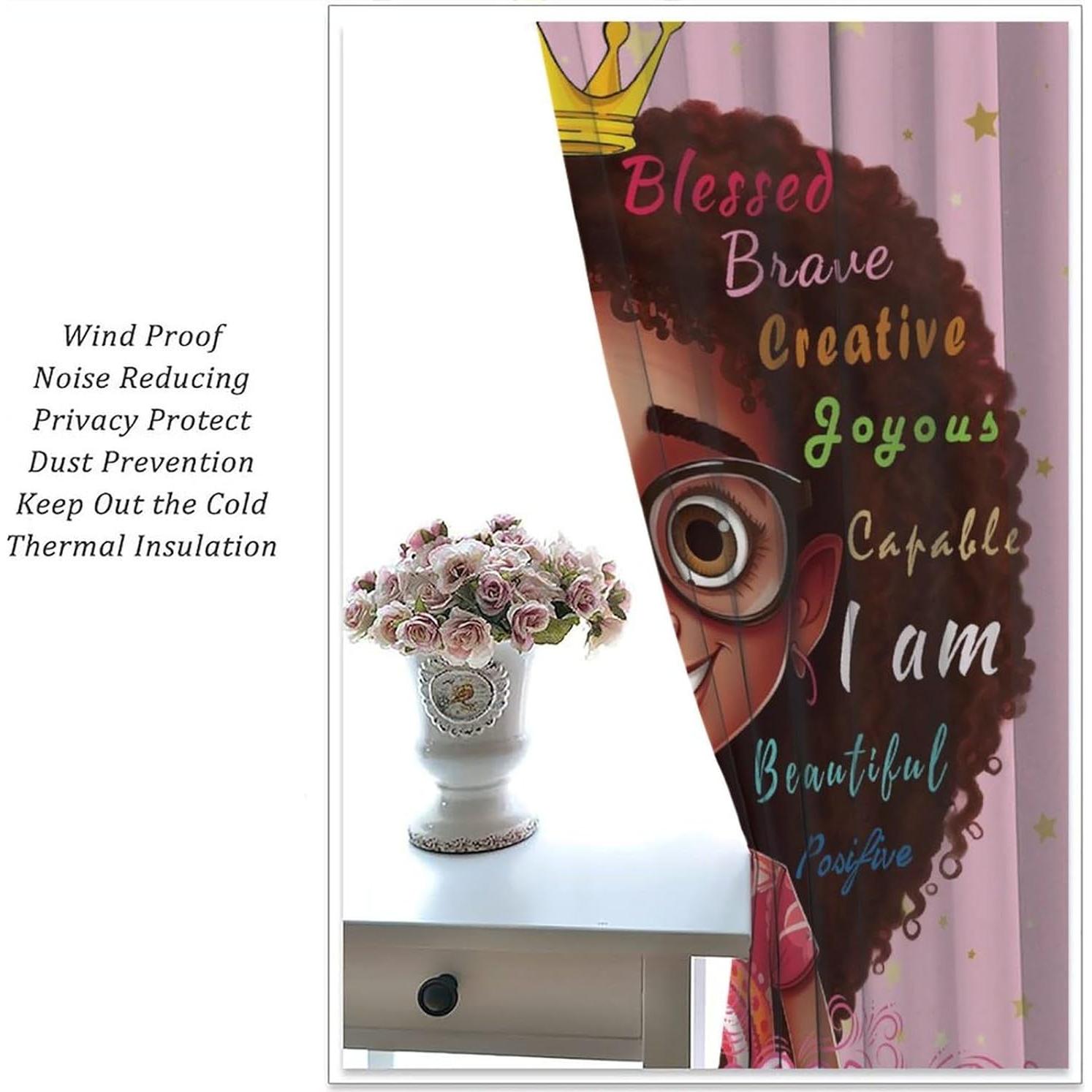 Cortinas Decorativas LOMADIA 2 Paneles 52x113cm Rosa Princesa