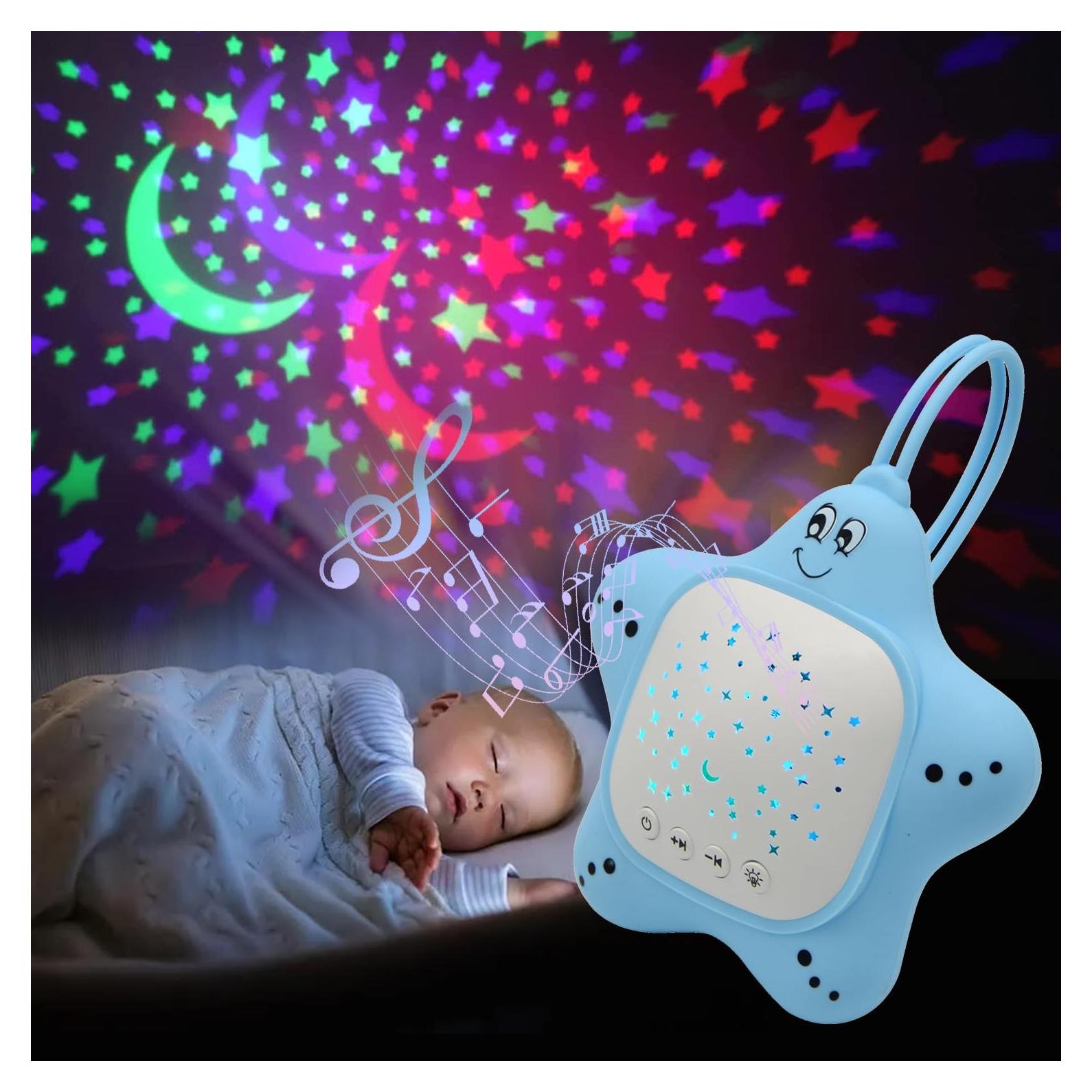 Máquina de Sonido Blanco Portátil JUNFU J922 con Proyector