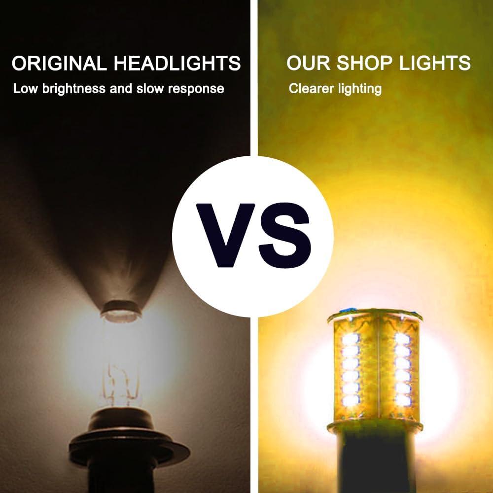 4 Bombillas LED 1157 Kutyun para Luces de Freno 12V Amarillo