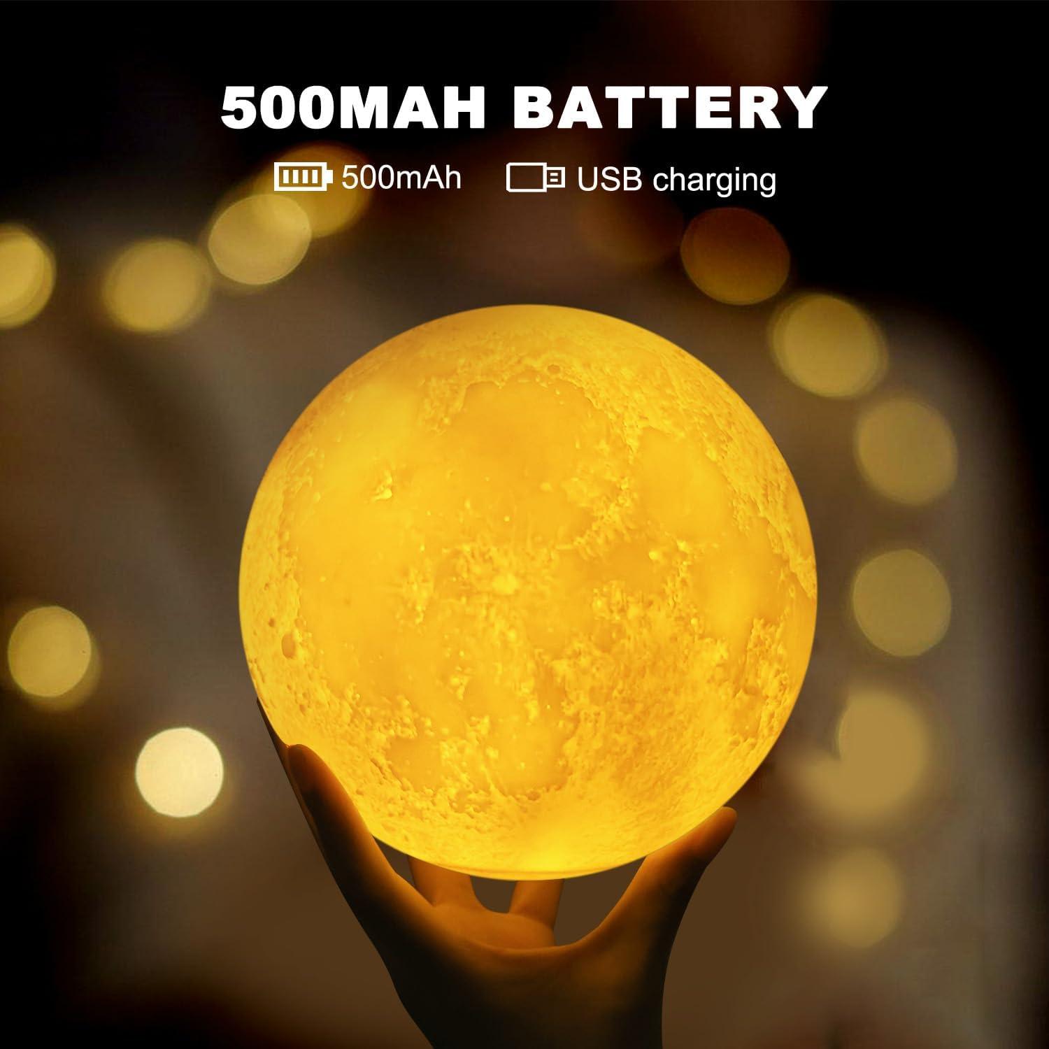 Lámpara de Luna GROPINFLY 16 Colores Control Remoto 15.24cm