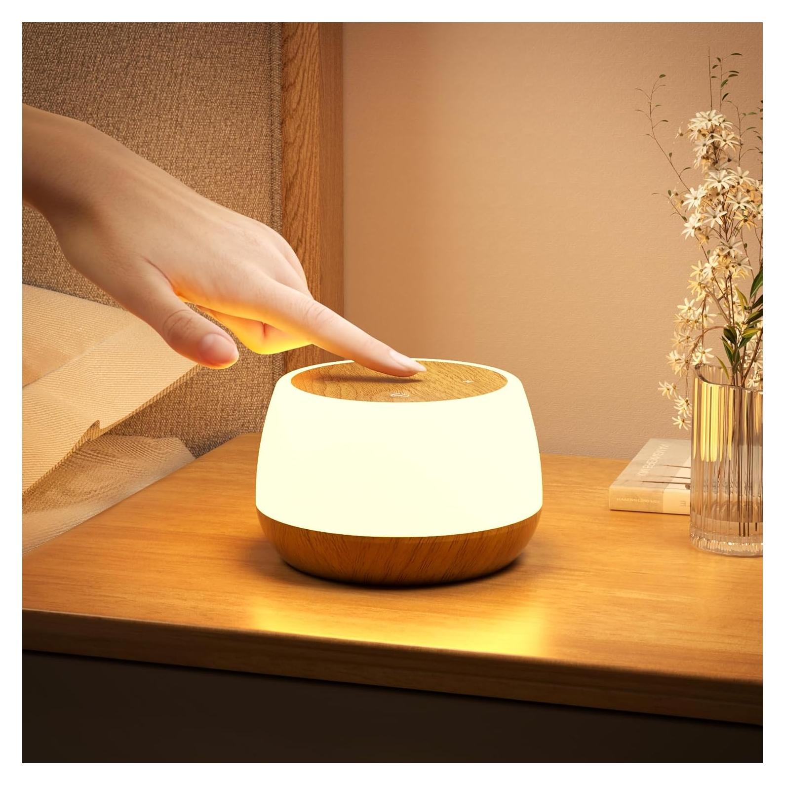 Luz Nocturna Táctil Bonsery S490 Recargable 2000mAh 9 Colores