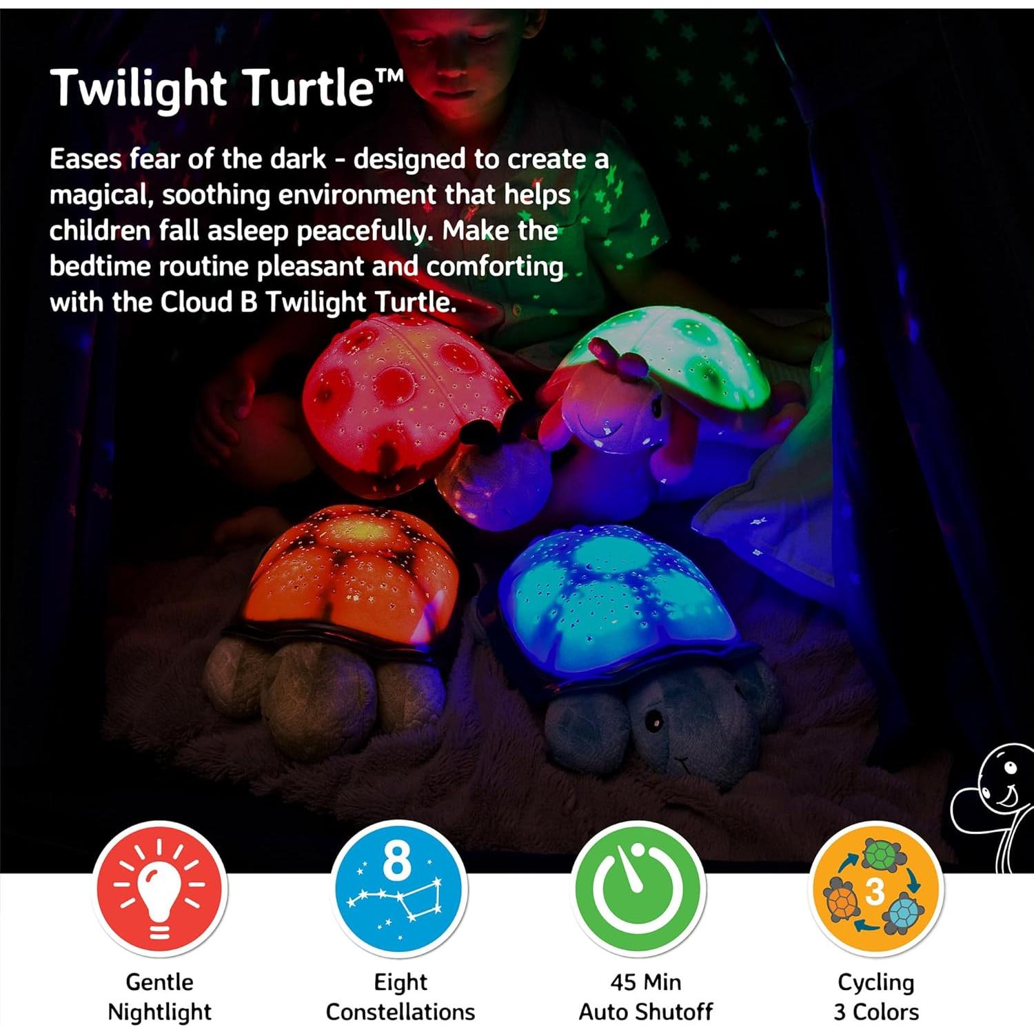 Proyector de Estrellas Cloud b Tortuga Azul 3 Colores 8 Constelaciones