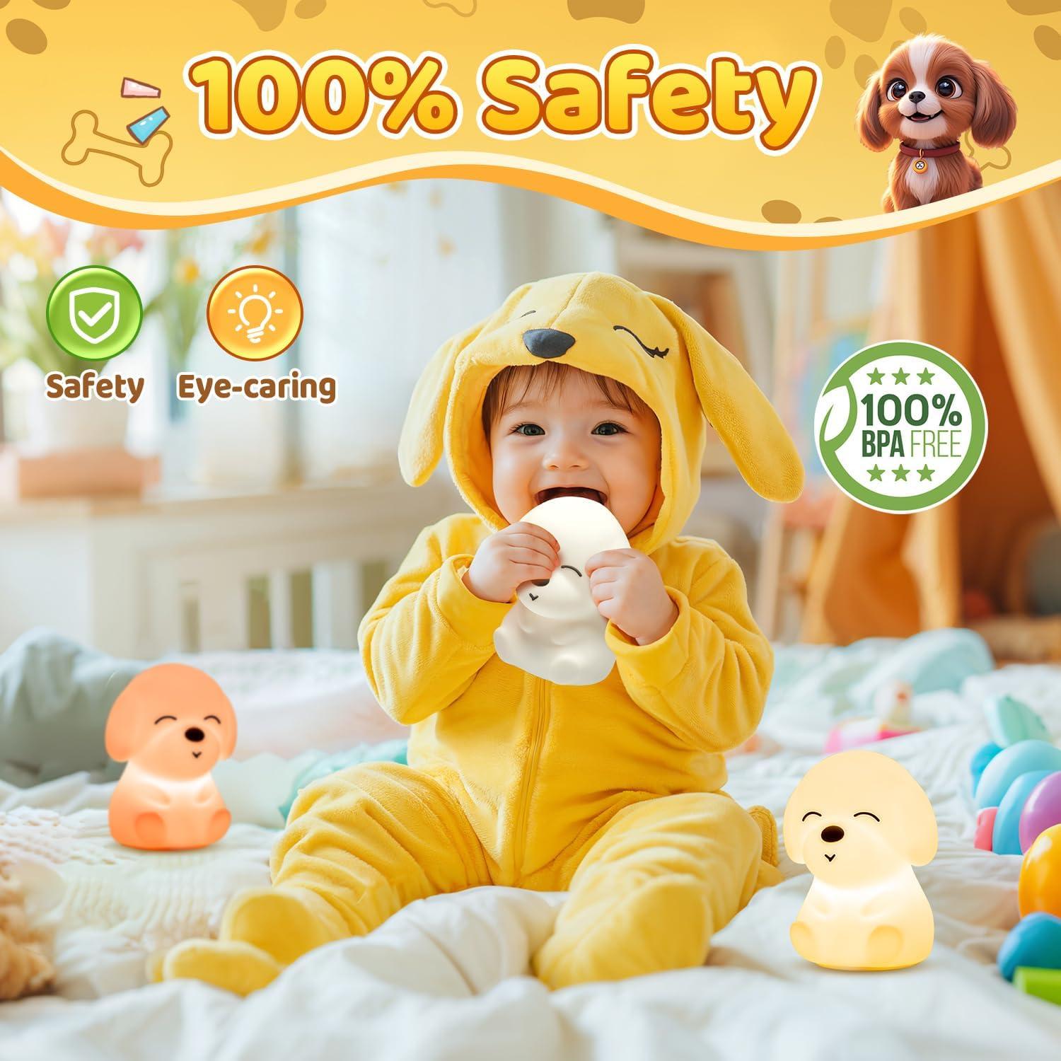 Luz Nocturna para Niños Mubarek, 16 Colores, Silicona Suave