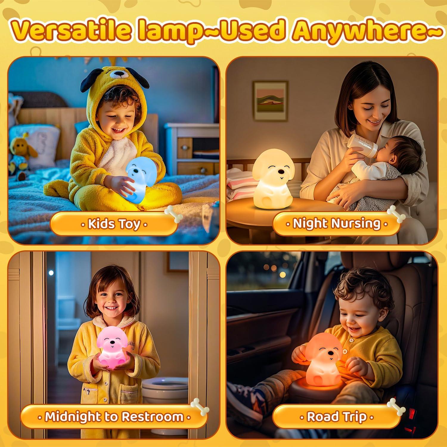 Luz Nocturna para Niños Mubarek, 16 Colores, Silicona Suave