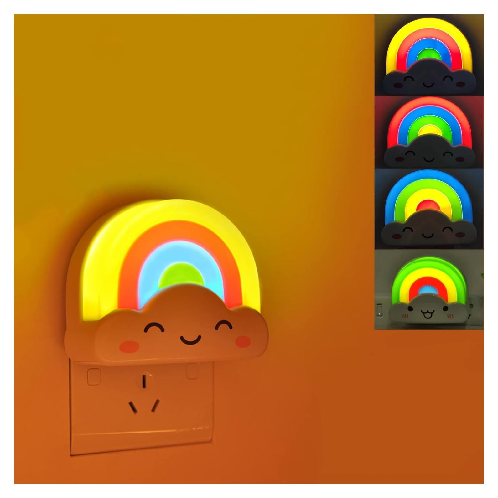 Luz Nocturna Arcoíris Amezín LED 0.6W con Sensor Automático