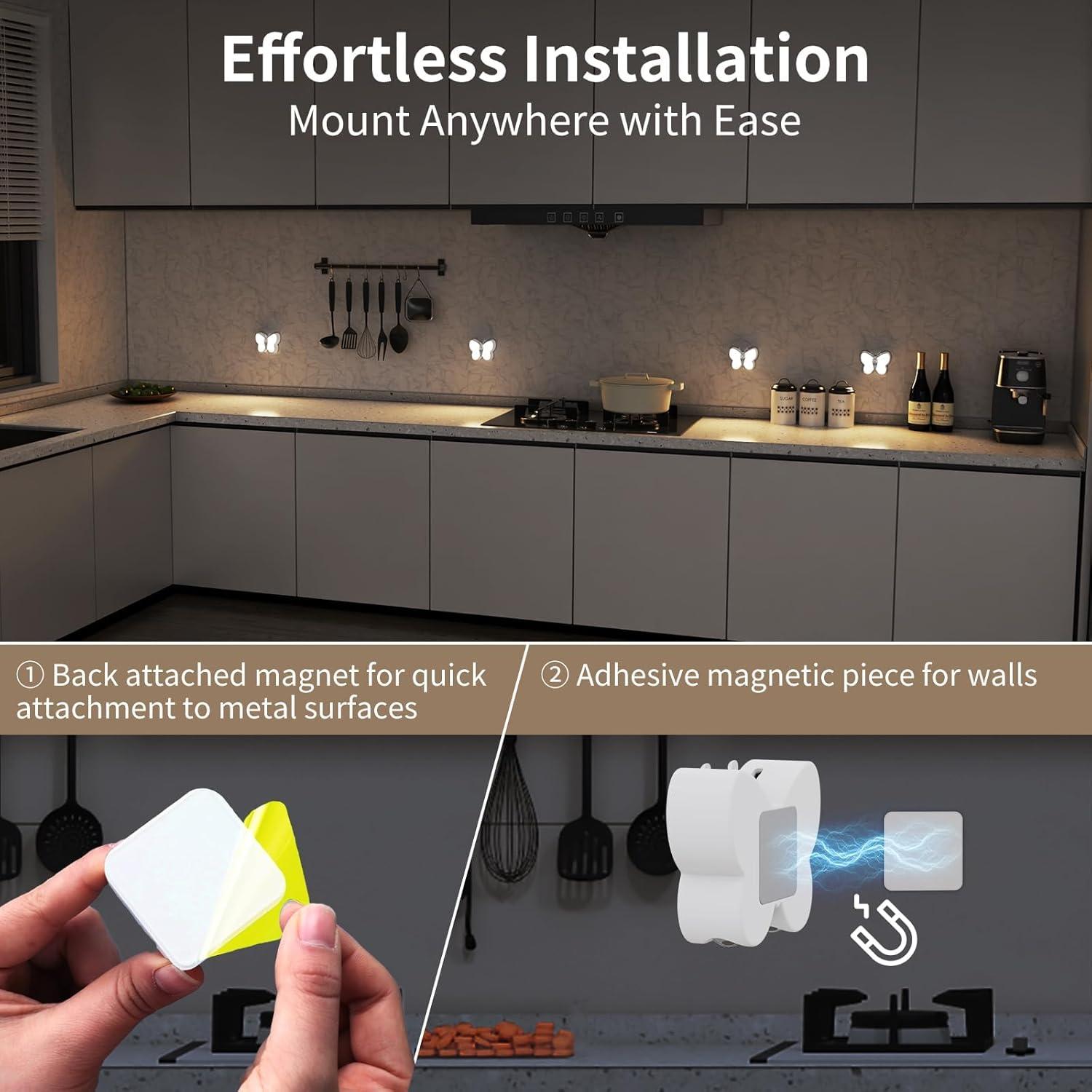 Luz Nocturna Recargable Fuligent con Sensor de Movimiento 1200mAh