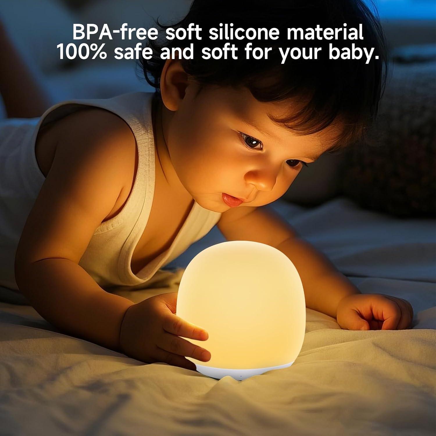 Luz Nocturna Tyute T-1 para Niños, Silicona RGB, 9.4cm