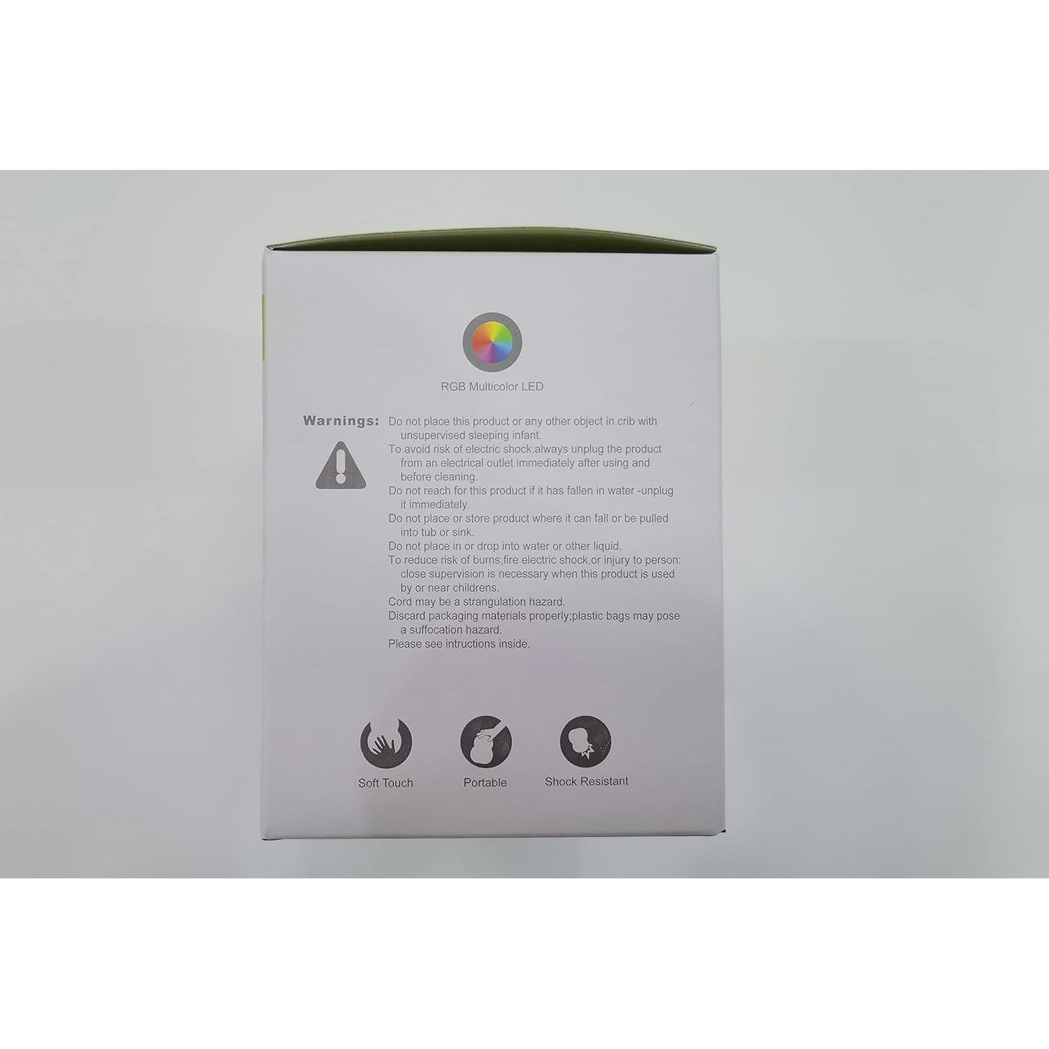 Luz Nocturna Tekemai Tren Recargable USB 9 Colores Ajustable