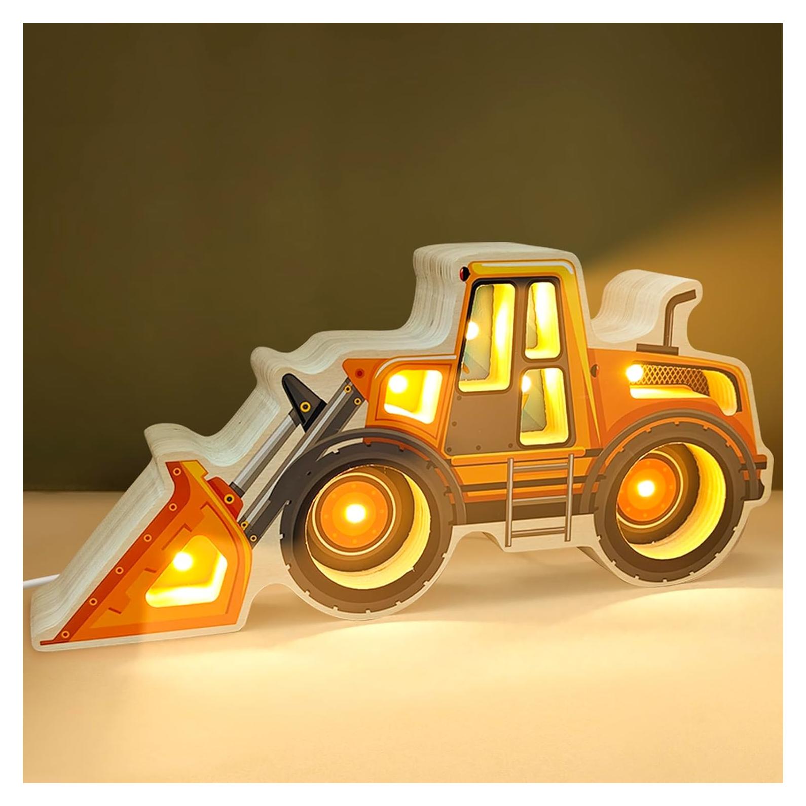 Luz Nocturna LED Cargador de Madera Letoiz para Niños