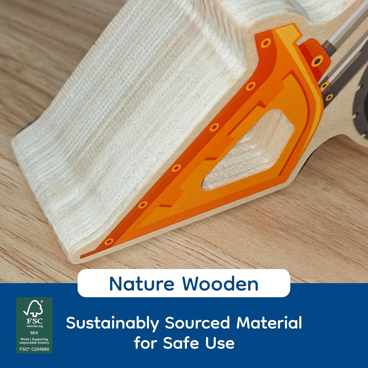 Luz Nocturna LED Cargador de Madera Letoiz para Niños