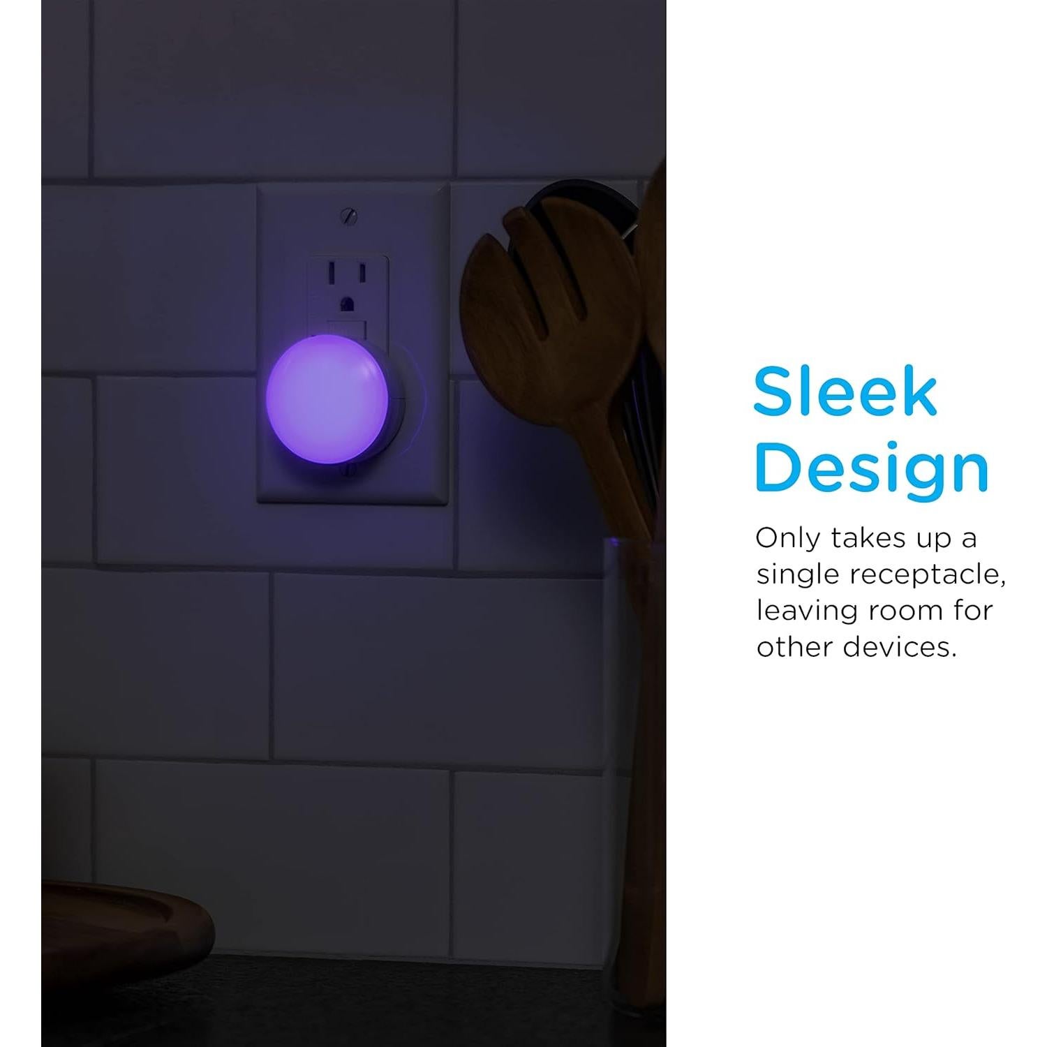 Luces de Noche LED GLO Dot 2 Paquete, Cambiantes de Color