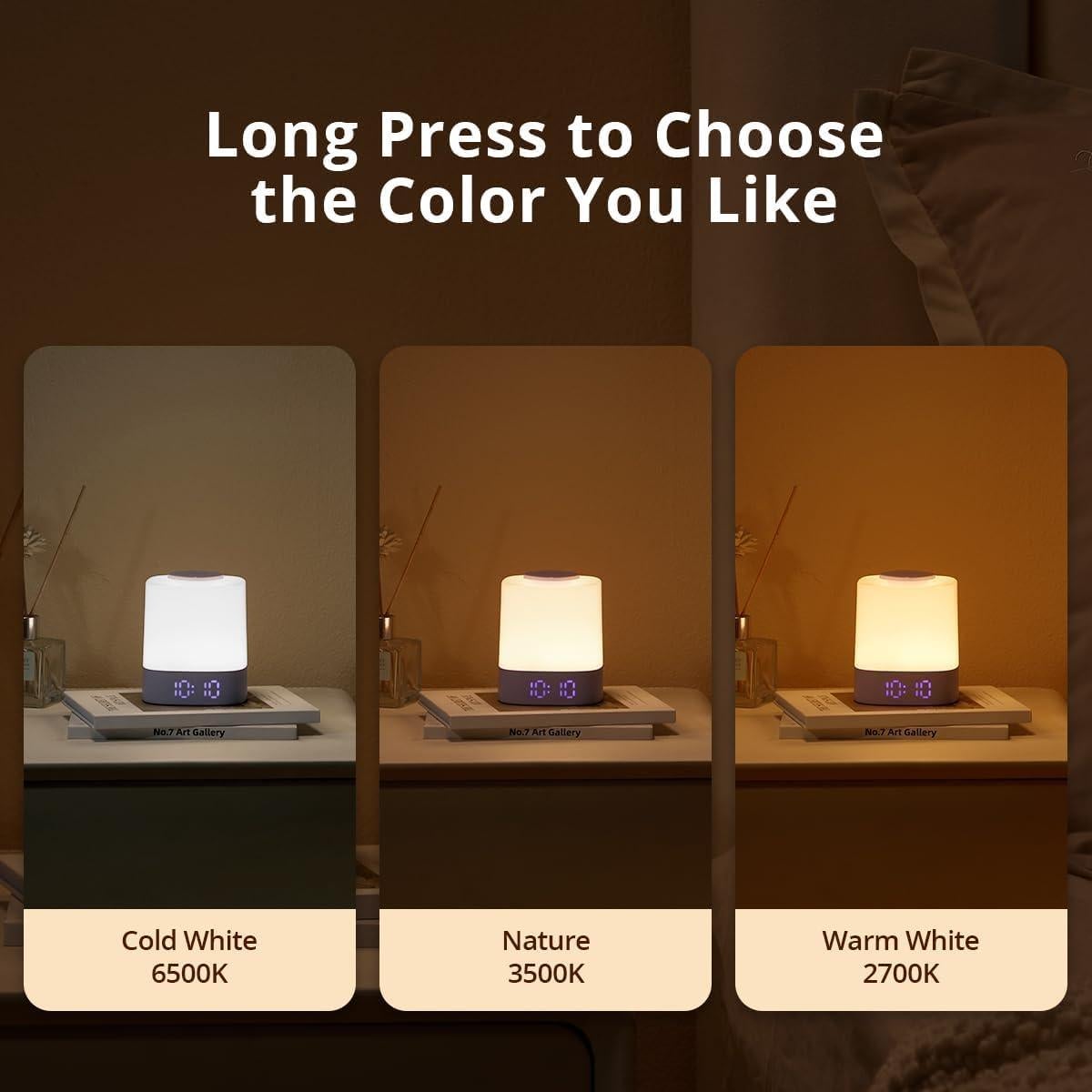 Luz Nocturna Lyridz para Bebés con Control Remoto y Reloj LED