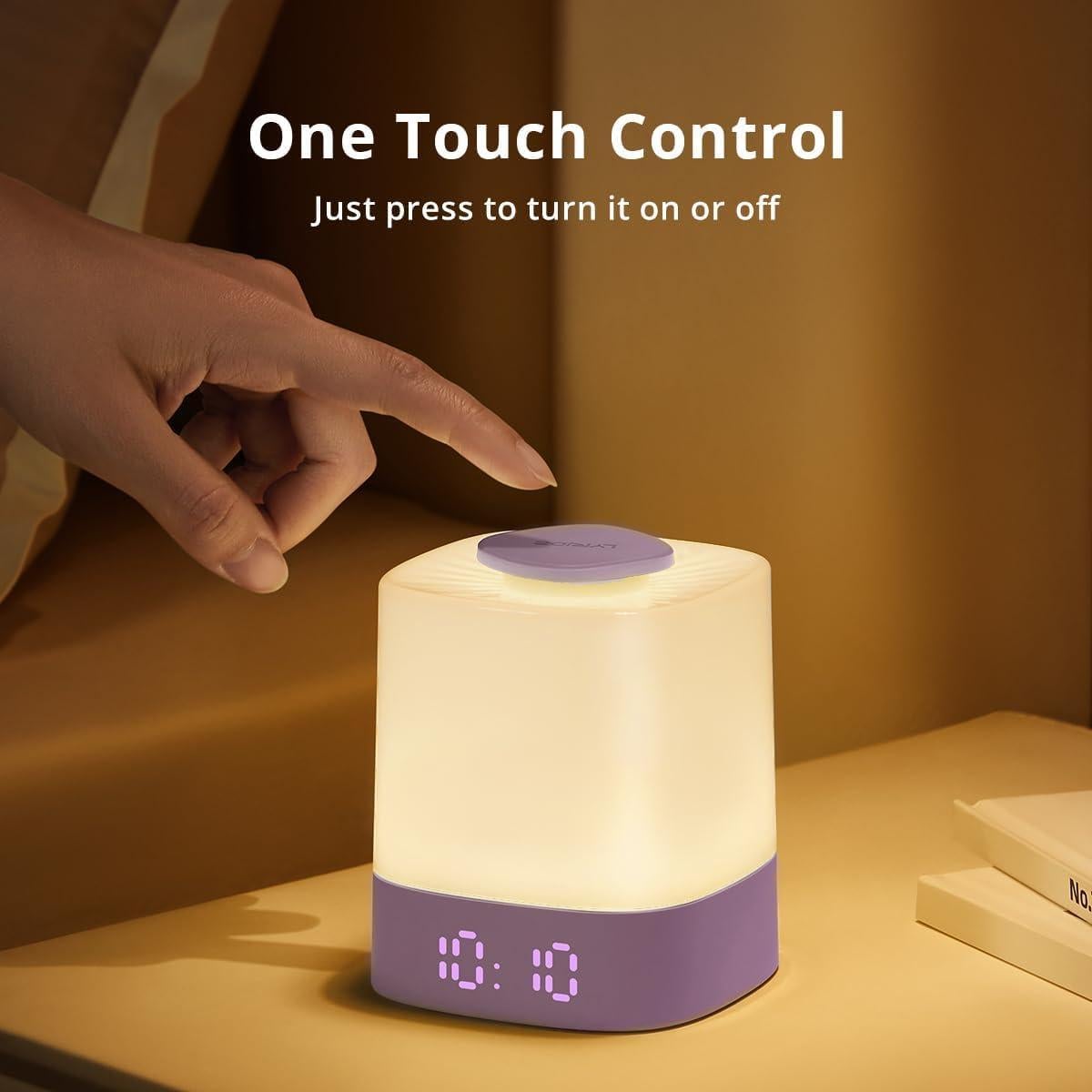 Luz Nocturna Lyridz para Bebés con Control Remoto y Reloj LED