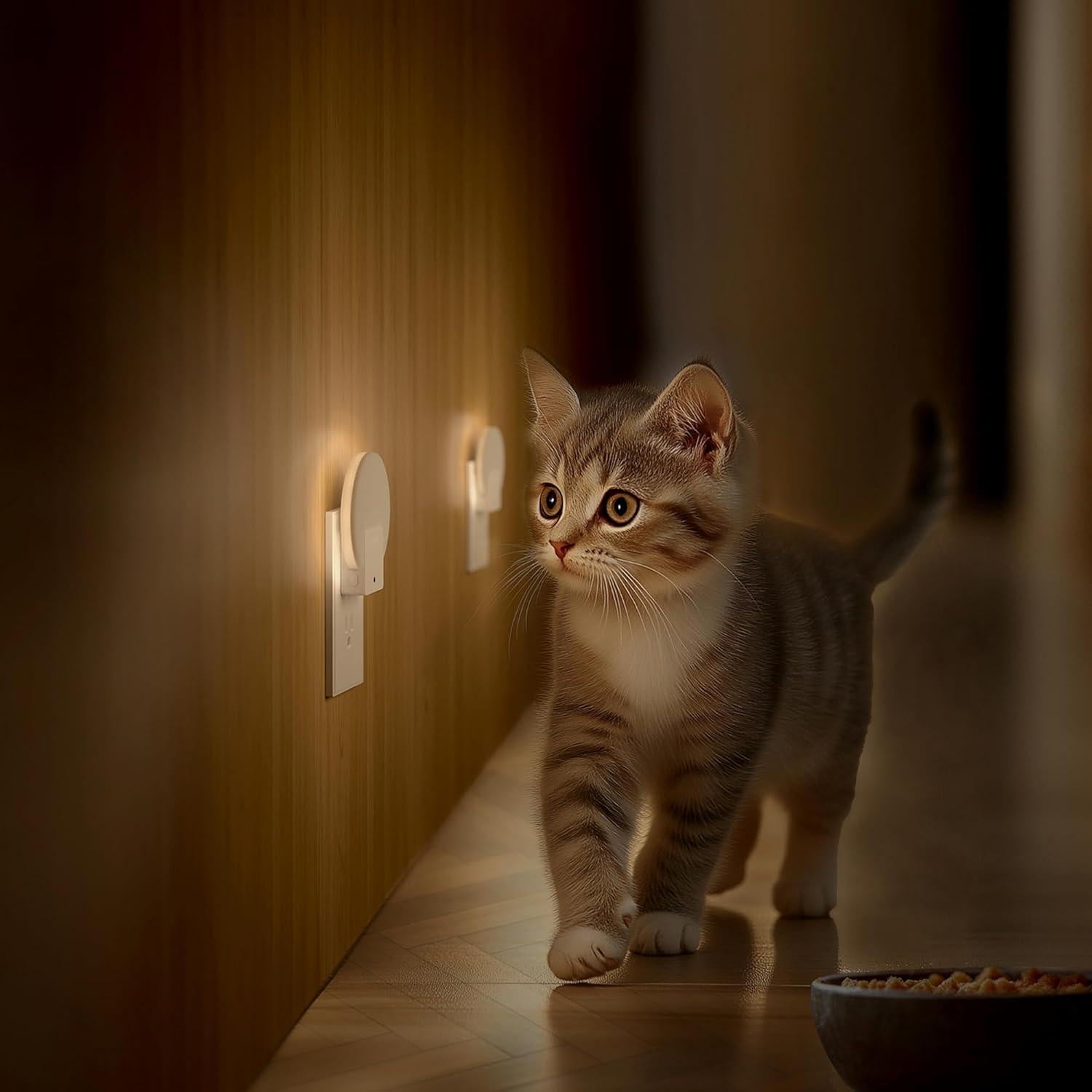 Luz Nocturna LED Lyridz con Sensor Automático 1-50 LM - Paquete de 4