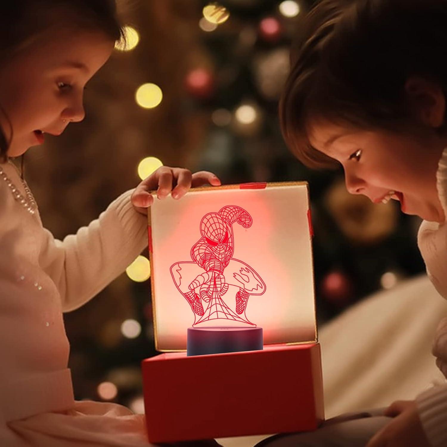 Lámpara Nocturna 3D Nouyet LED Táctil 7 Colores para Niños