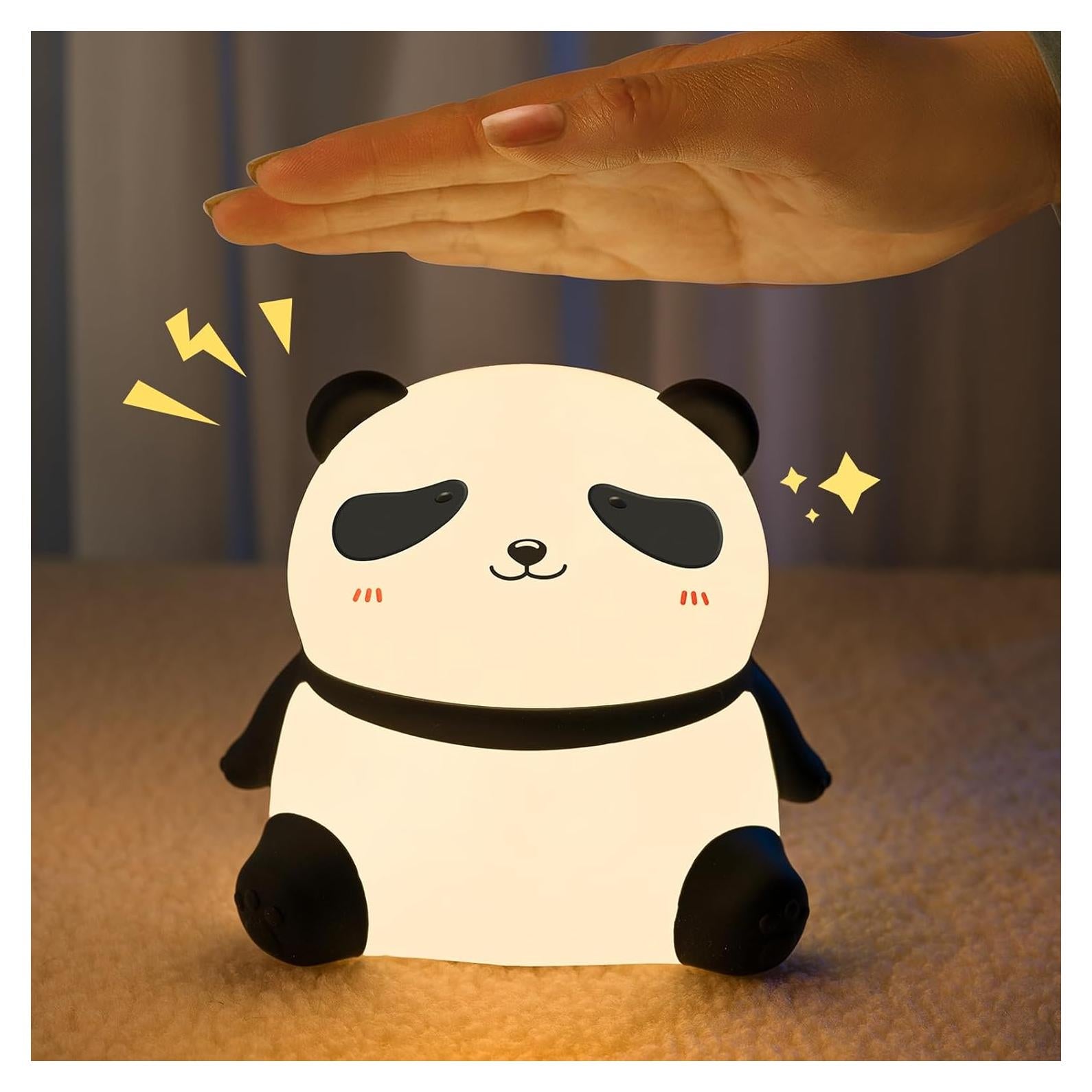 Luz Nocturna Panda Coutundy LED Regulable 3 Niveles Silicona