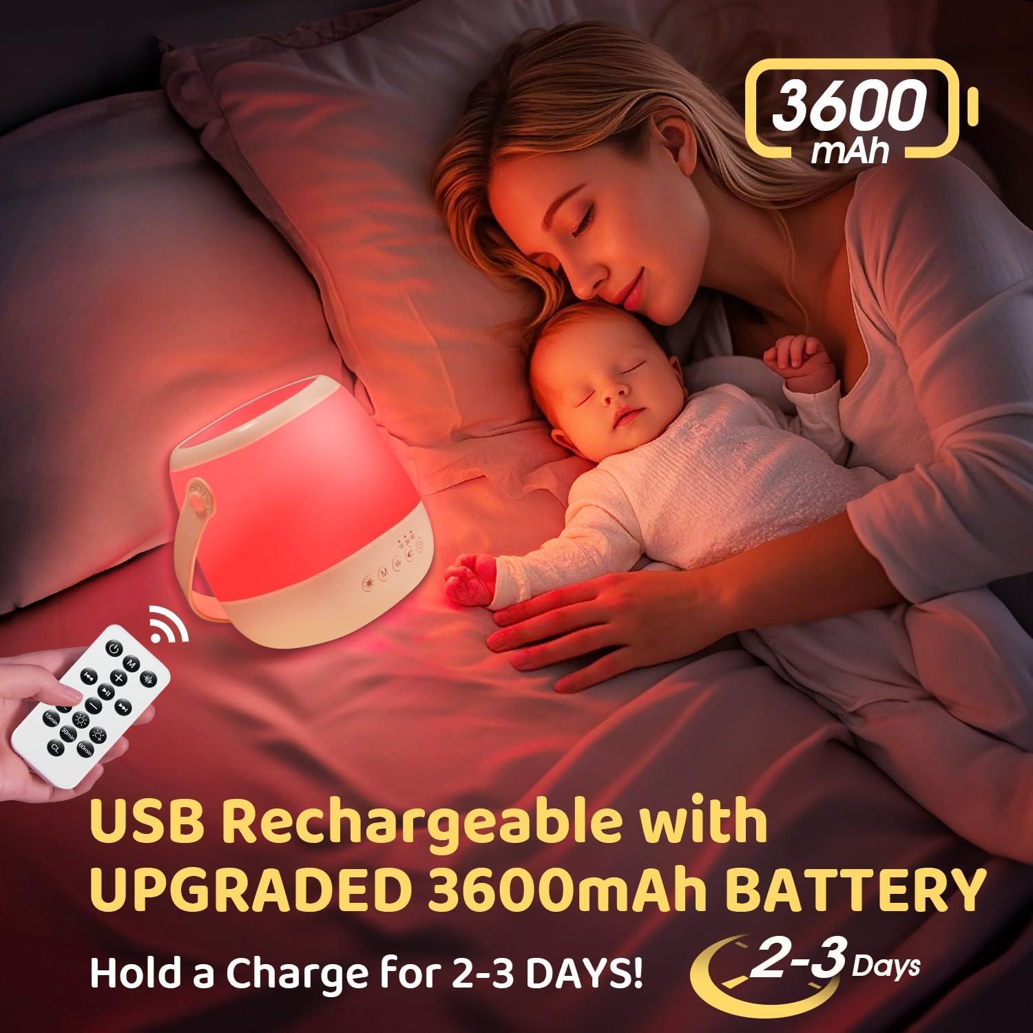 Luz Nocturna Portátil One Fire con Sonidos y 35 Colores