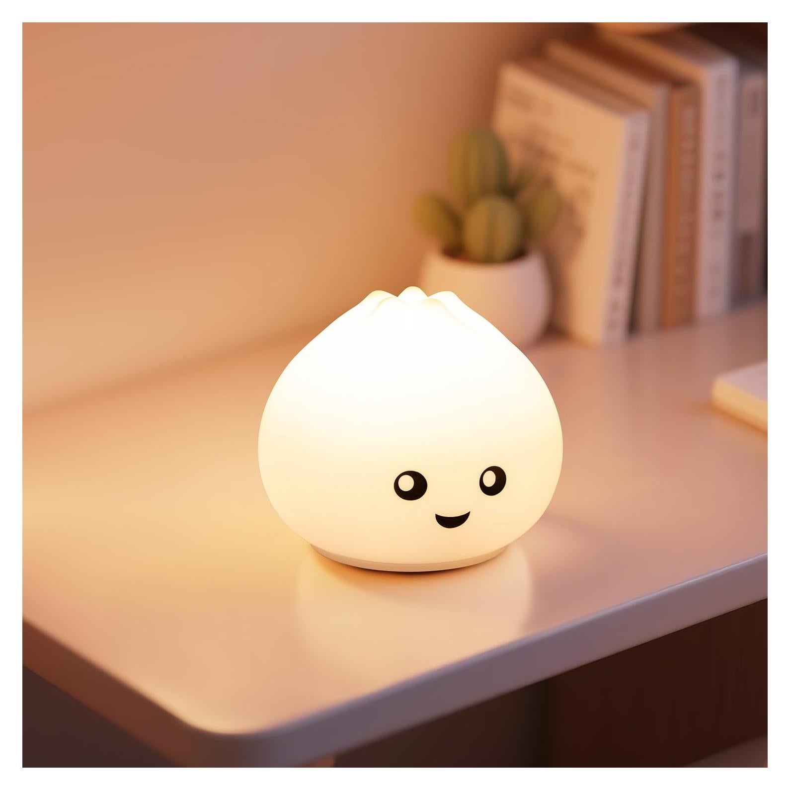 Luz Nocturna LED Silicona Loatme BaoZi 10.8cm 7 Colores